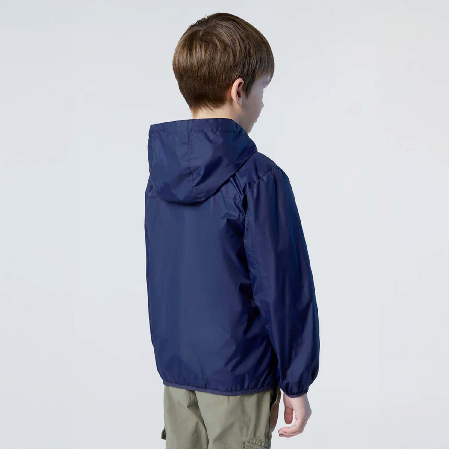 Giacca a vento reversibile blu navy e grigio - annameglio.com abbigliamento moda