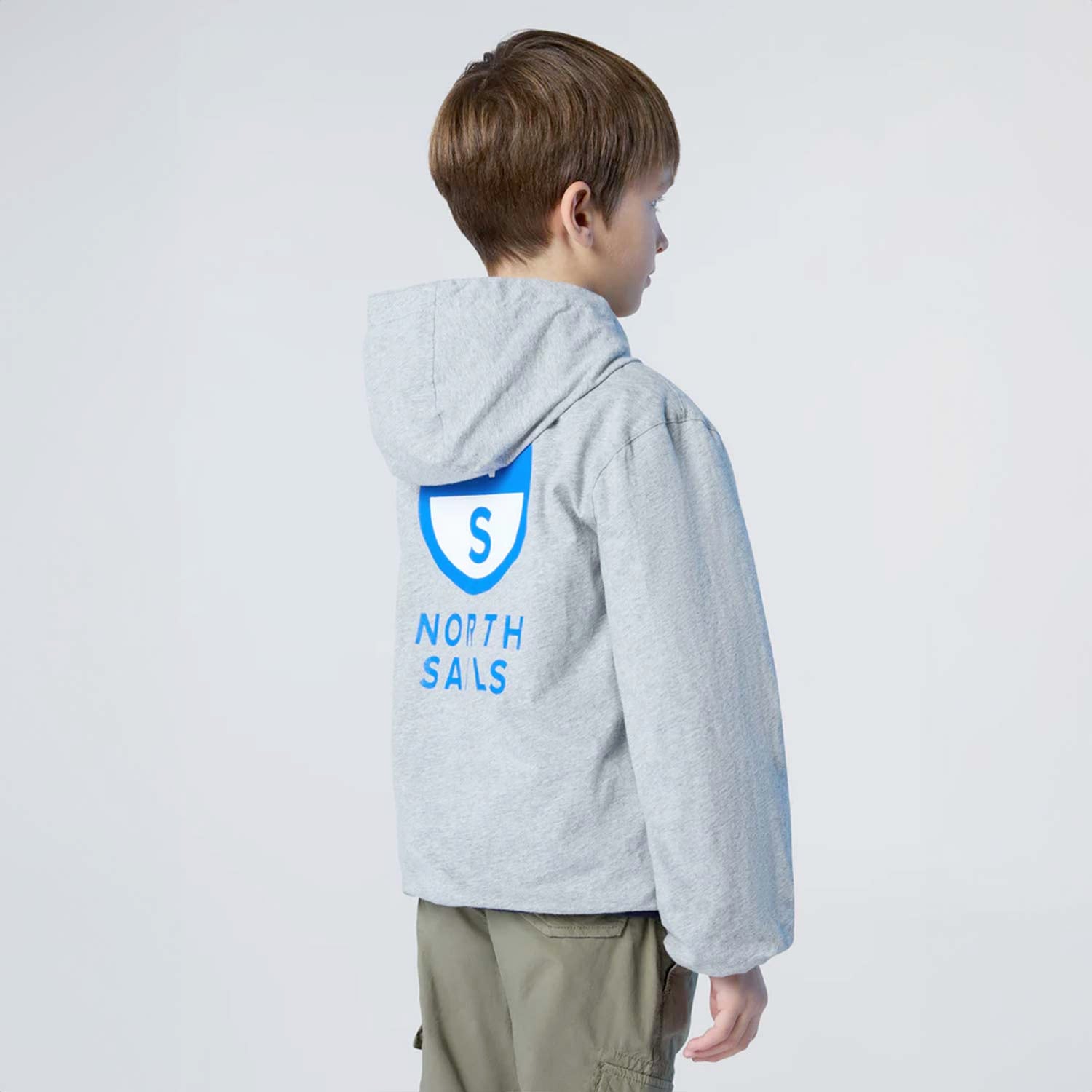 Giacca a vento reversibile blu navy e grigio - annameglio.com abbigliamento moda