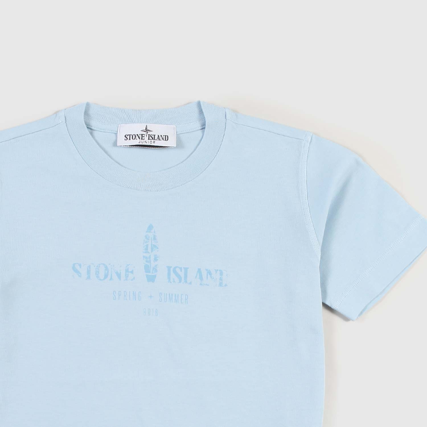 T-shirt celeste con stampe ragazzo - annameglio.com abbigliamento moda