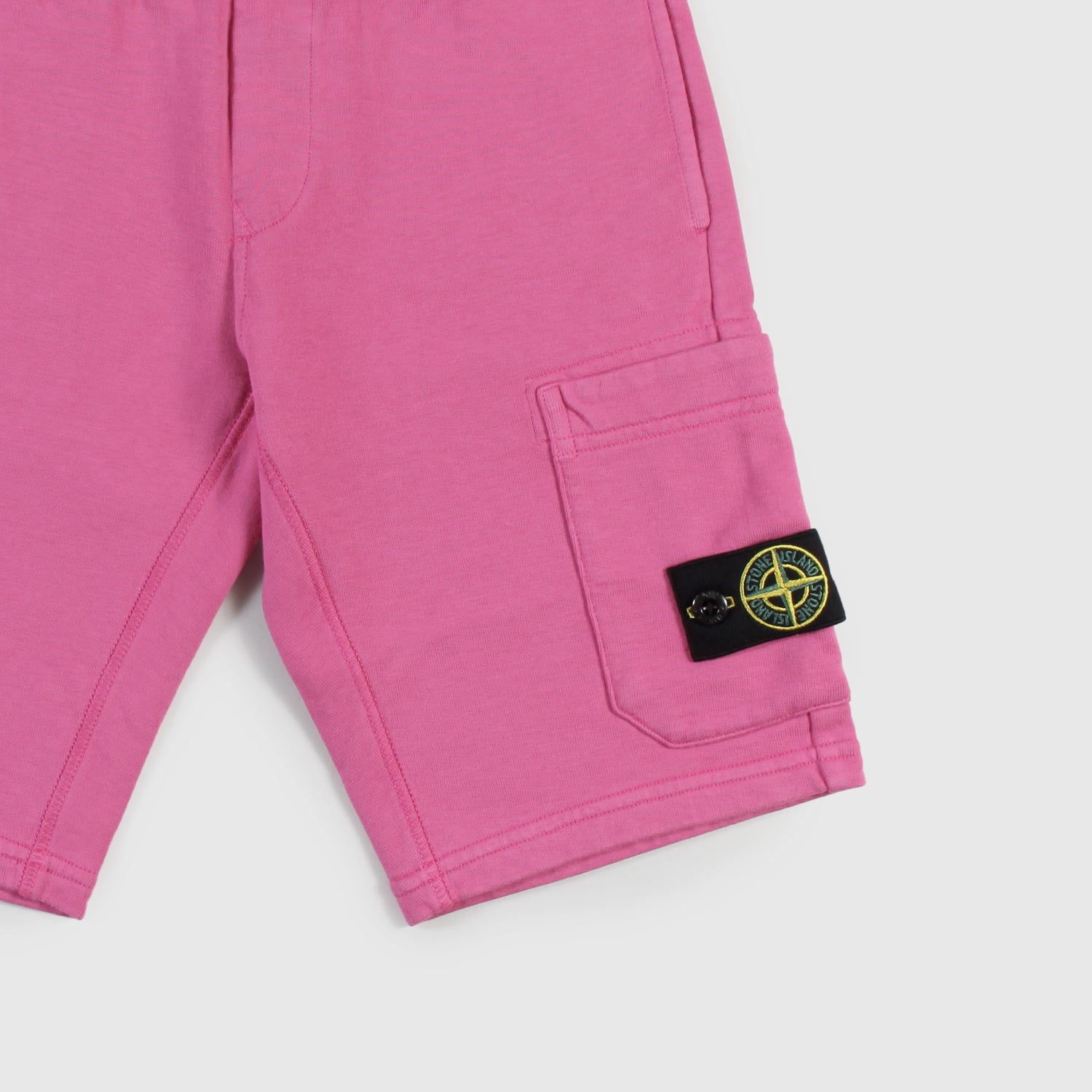 Bermuda rosa con patch in contrasto - annameglio.com abbigliamento moda