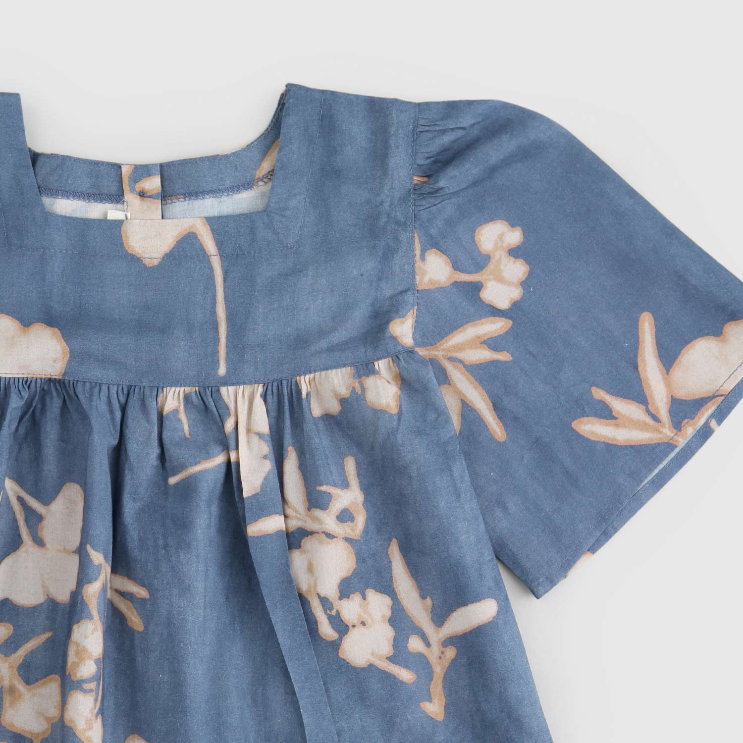 maglia blu fiori beige bambina - annameglio.com abbigliamento moda