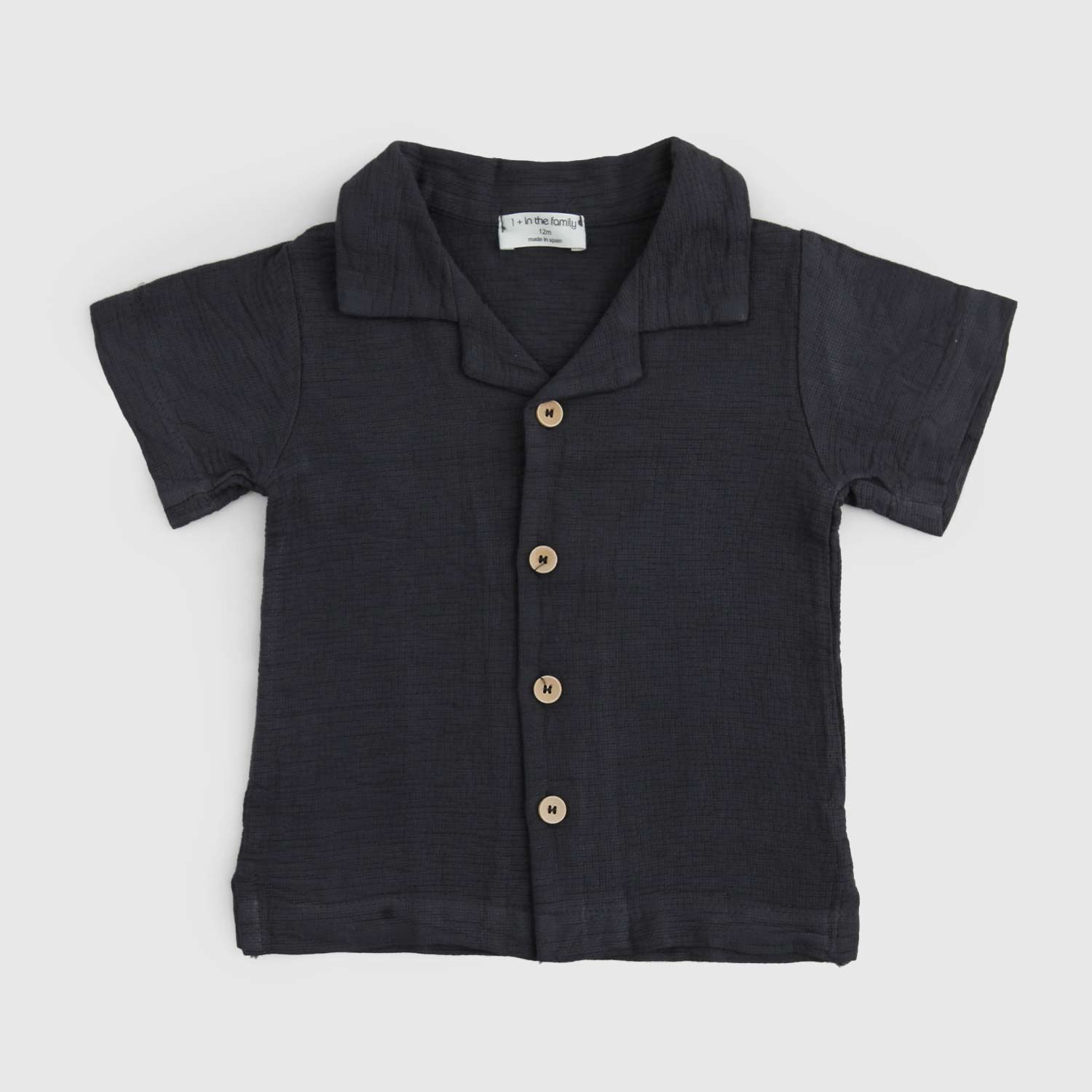 camicia david grigio antracite neonato - annameglio.com abbigliamento moda