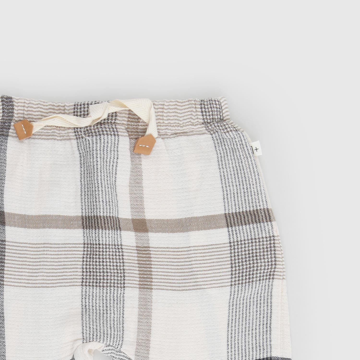 pantalone icaro beige a quadri neonato - annameglio.com abbigliamento moda