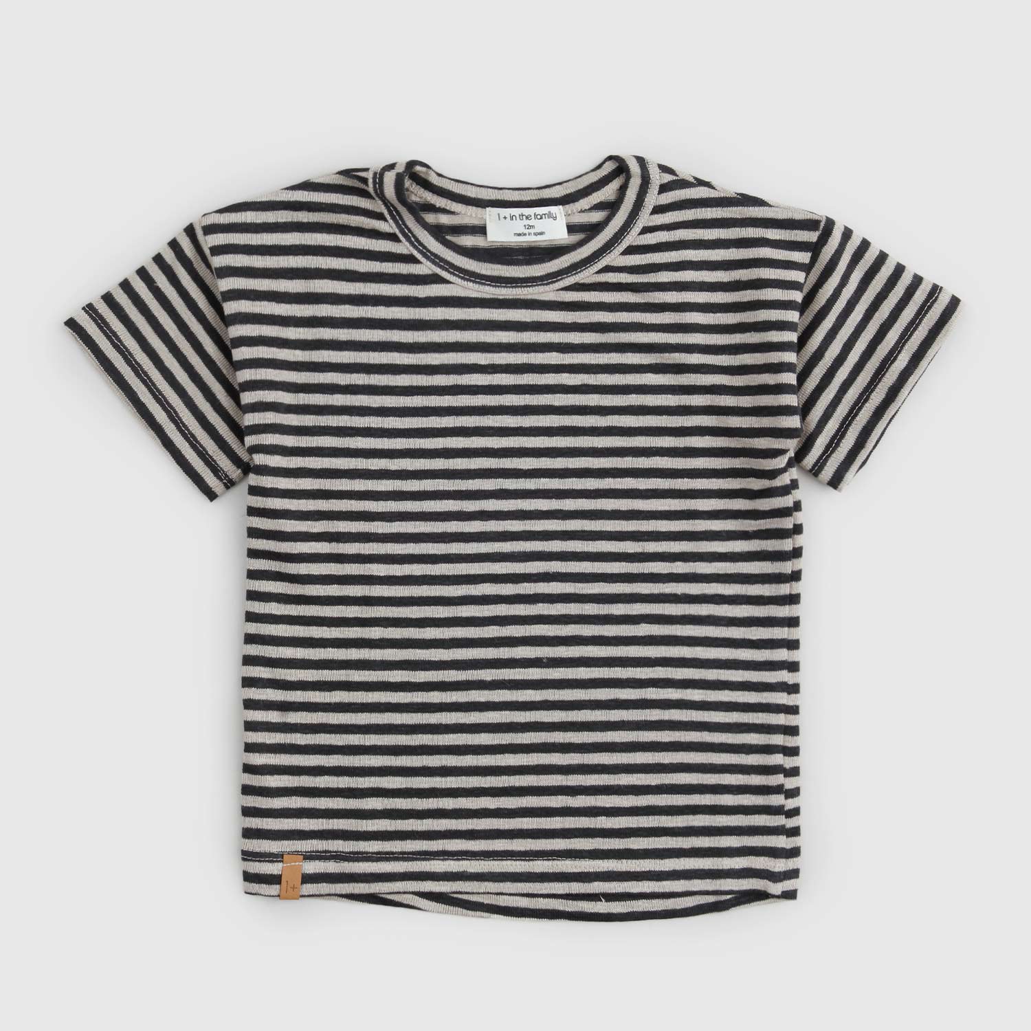 t-shirt cesar righe beige grigio neonato - annameglio.com abbigliamento moda