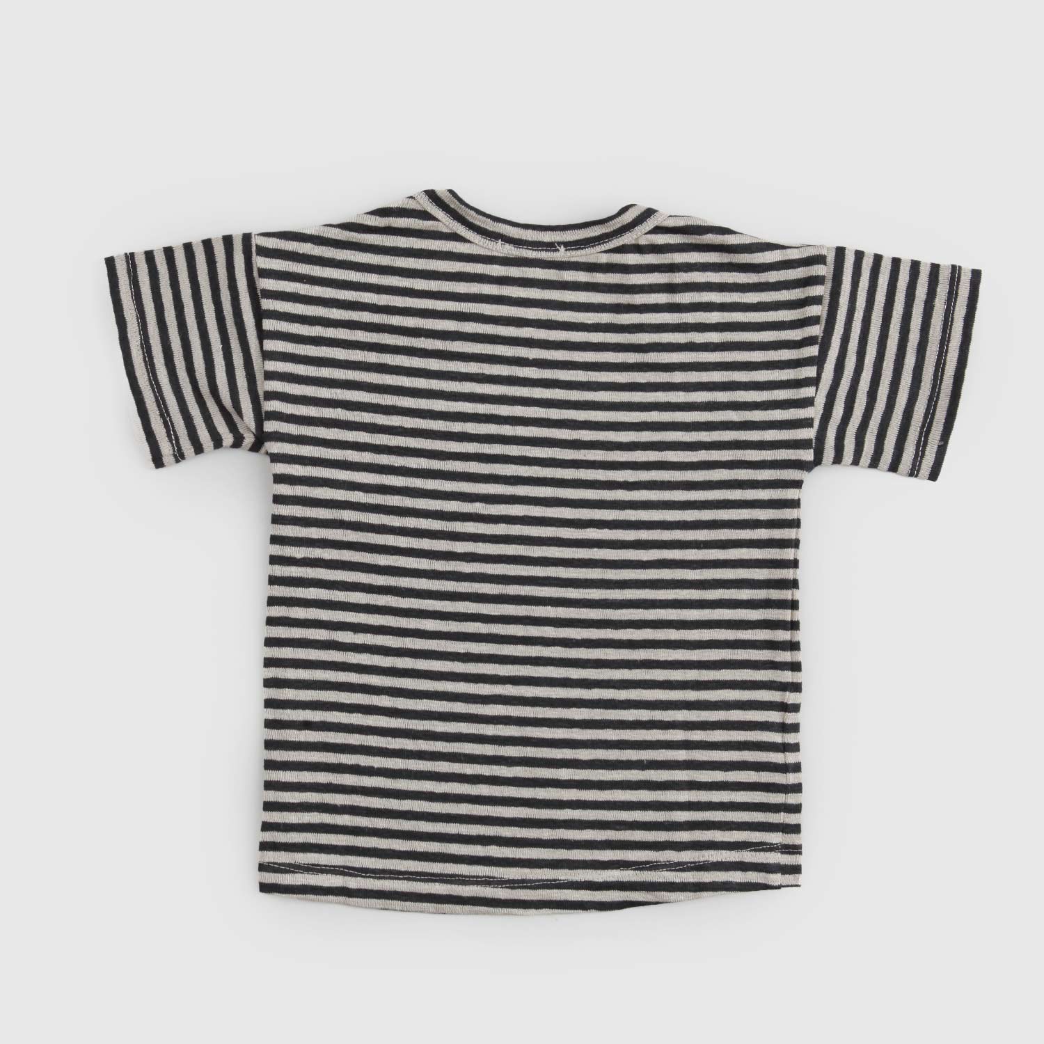 t-shirt cesar righe beige grigio neonato - annameglio.com abbigliamento moda