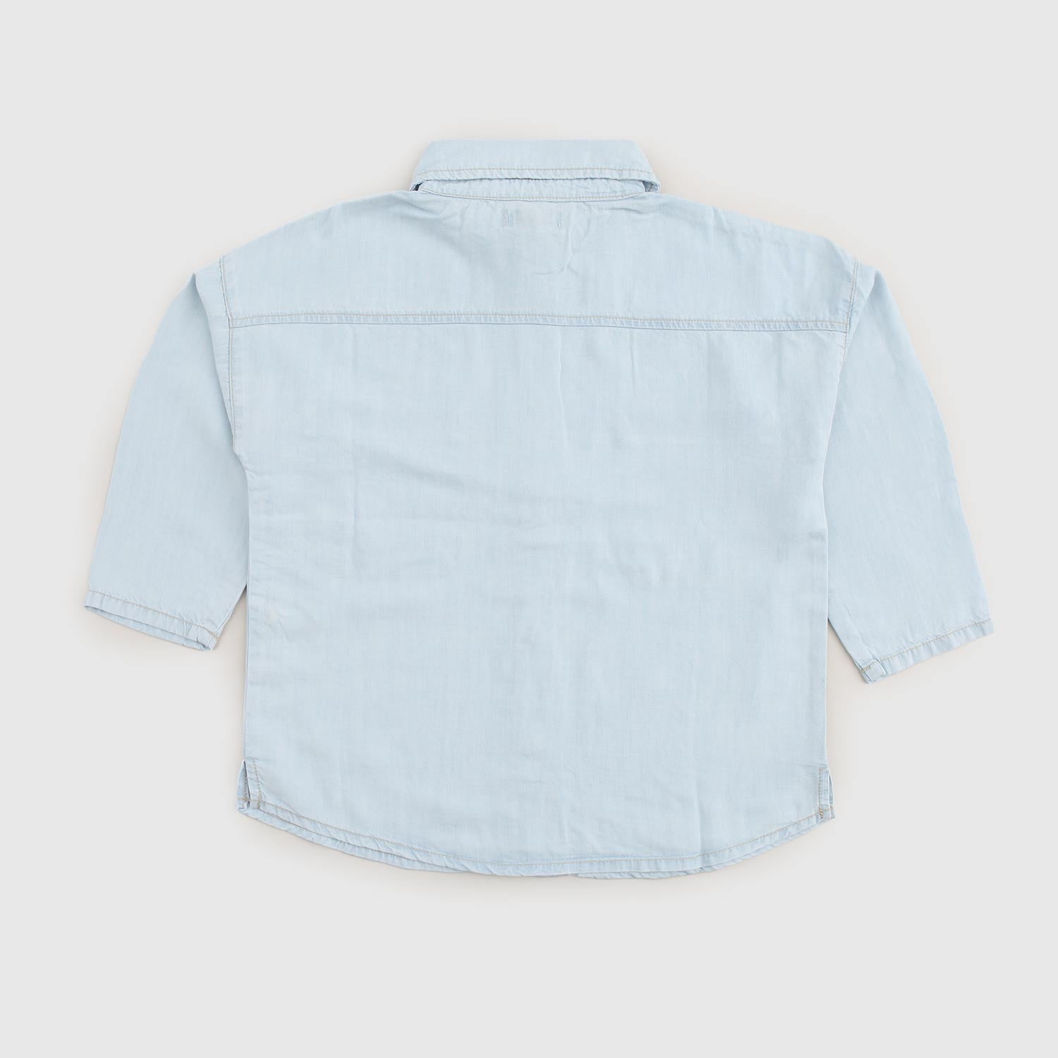 camicia celeste oversize ragazza - annameglio.com abbigliamento moda