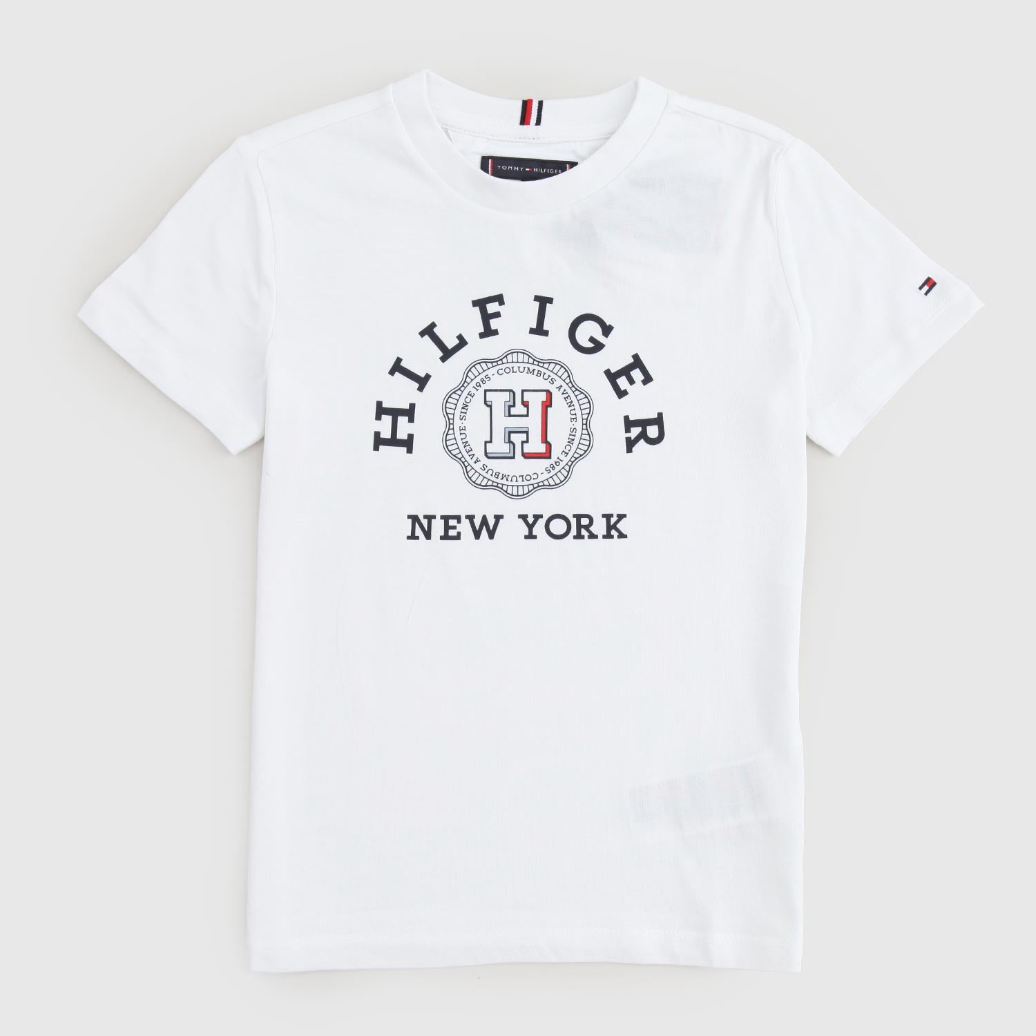 maglia bianca ragazzo stampa circolare - annameglio.com abbigliamento moda