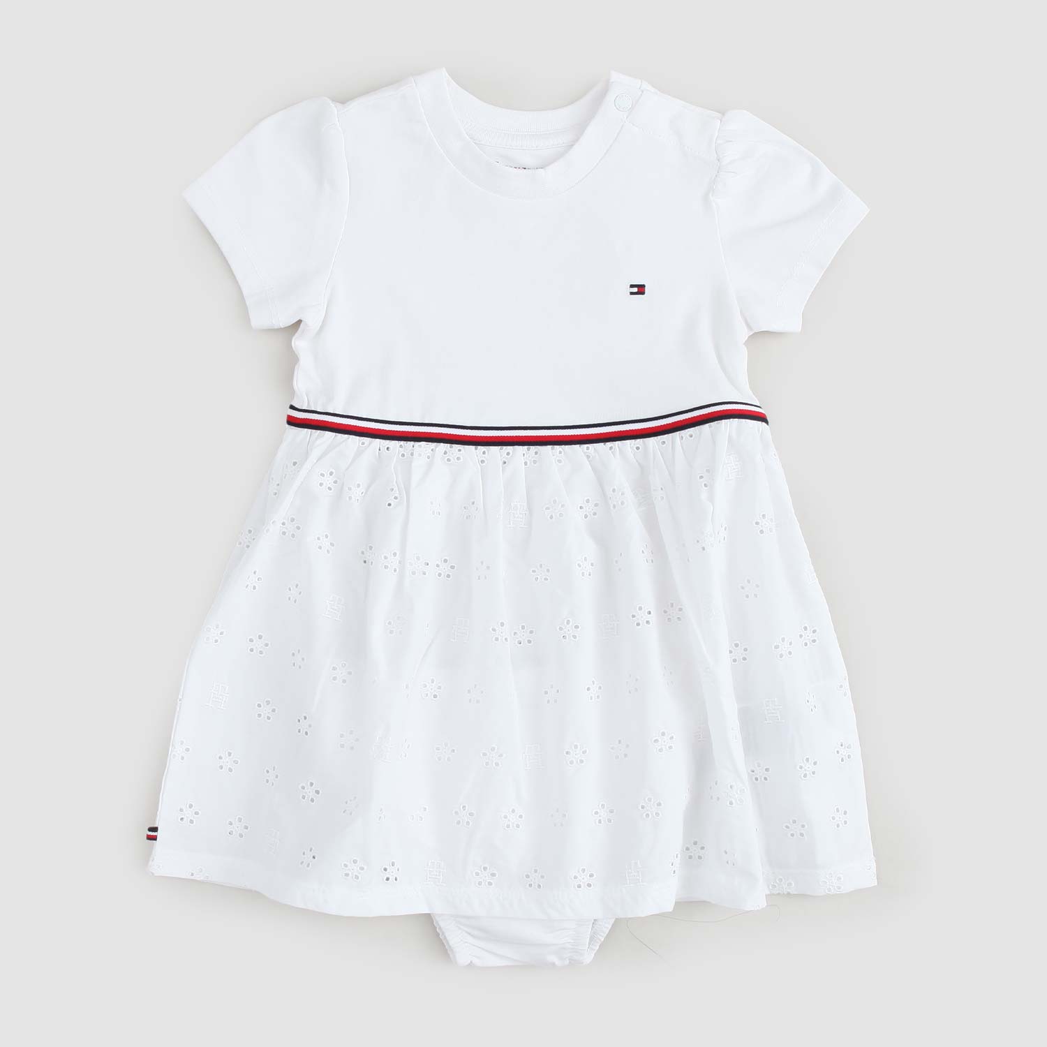 Vestito bimba in Jersey e pizzo sangallo TH - annameglio.com abbigliamento moda