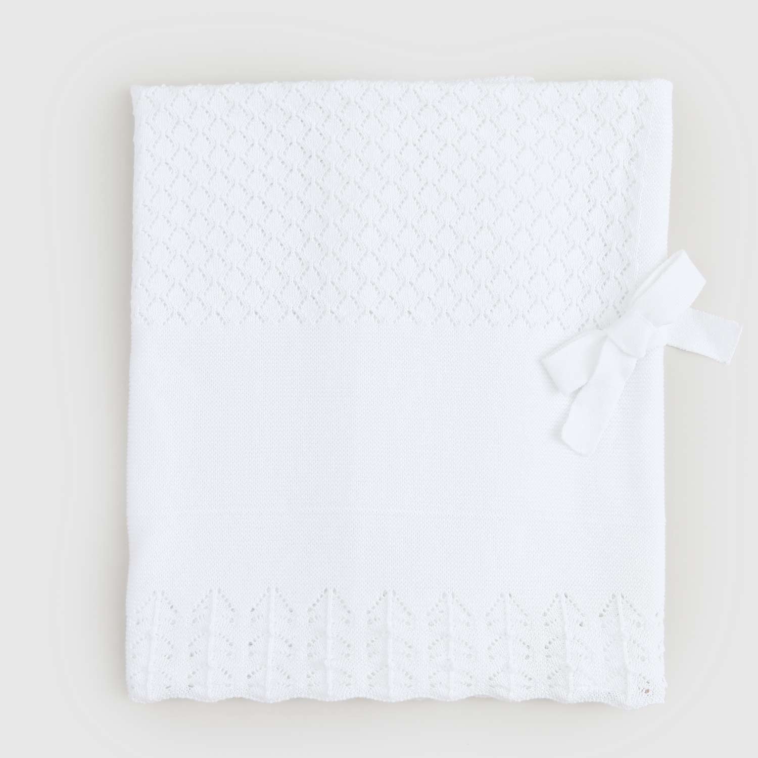 copertina bianca neonata in maglia - annameglio.com abbigliamento moda