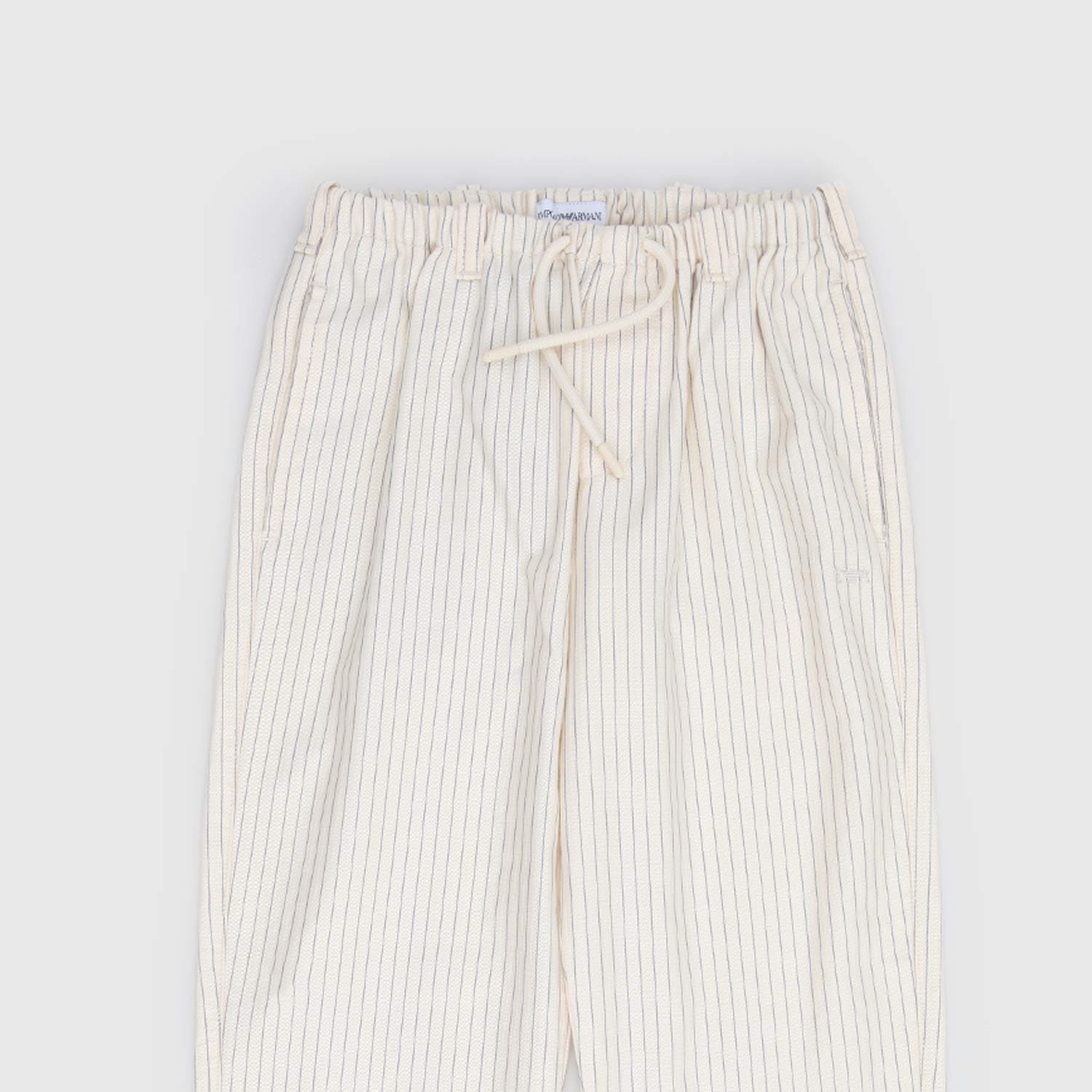 pantalone avorio righe blu ragazzo - annameglio.com abbigliamento moda