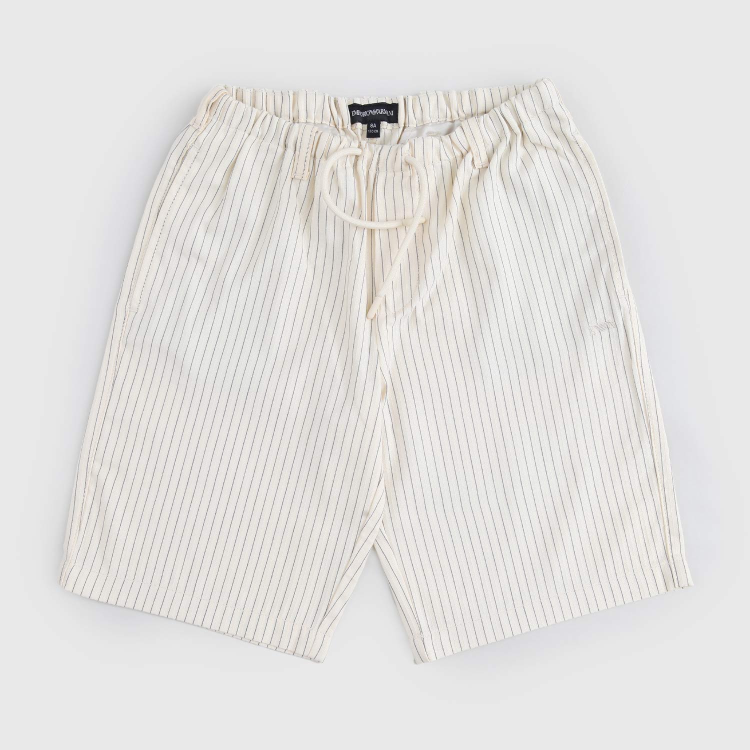 Shorts beige a righe blu EA7 - annameglio.com abbigliamento moda