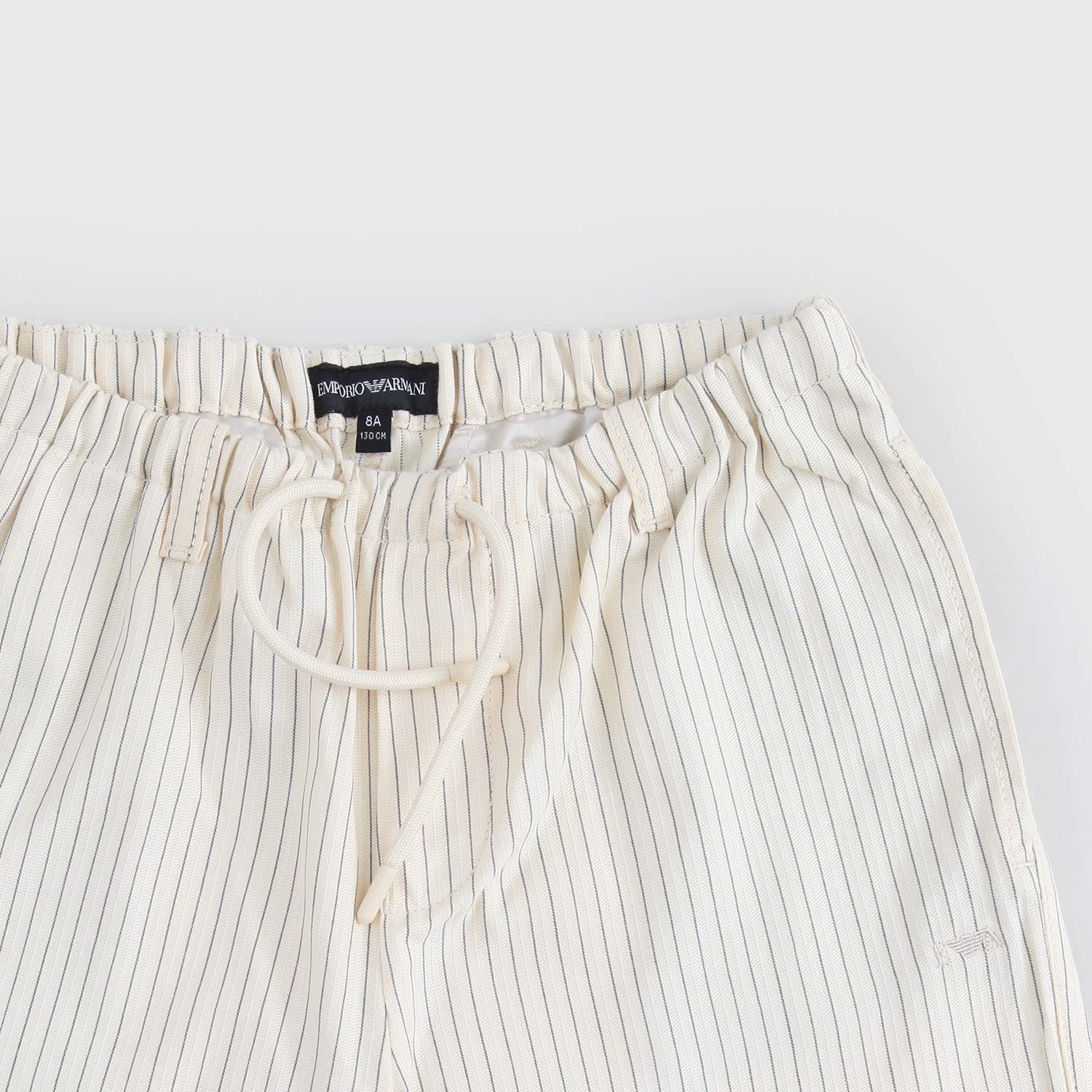 Shorts beige a righe blu EA7 - annameglio.com abbigliamento moda