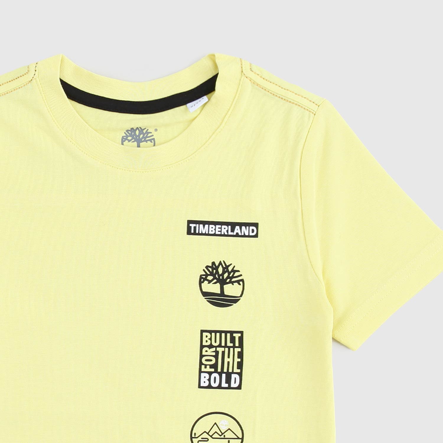 t-shirt gialla con stampe nere bambino e ragazzo - annameglio.com abbigliamento moda