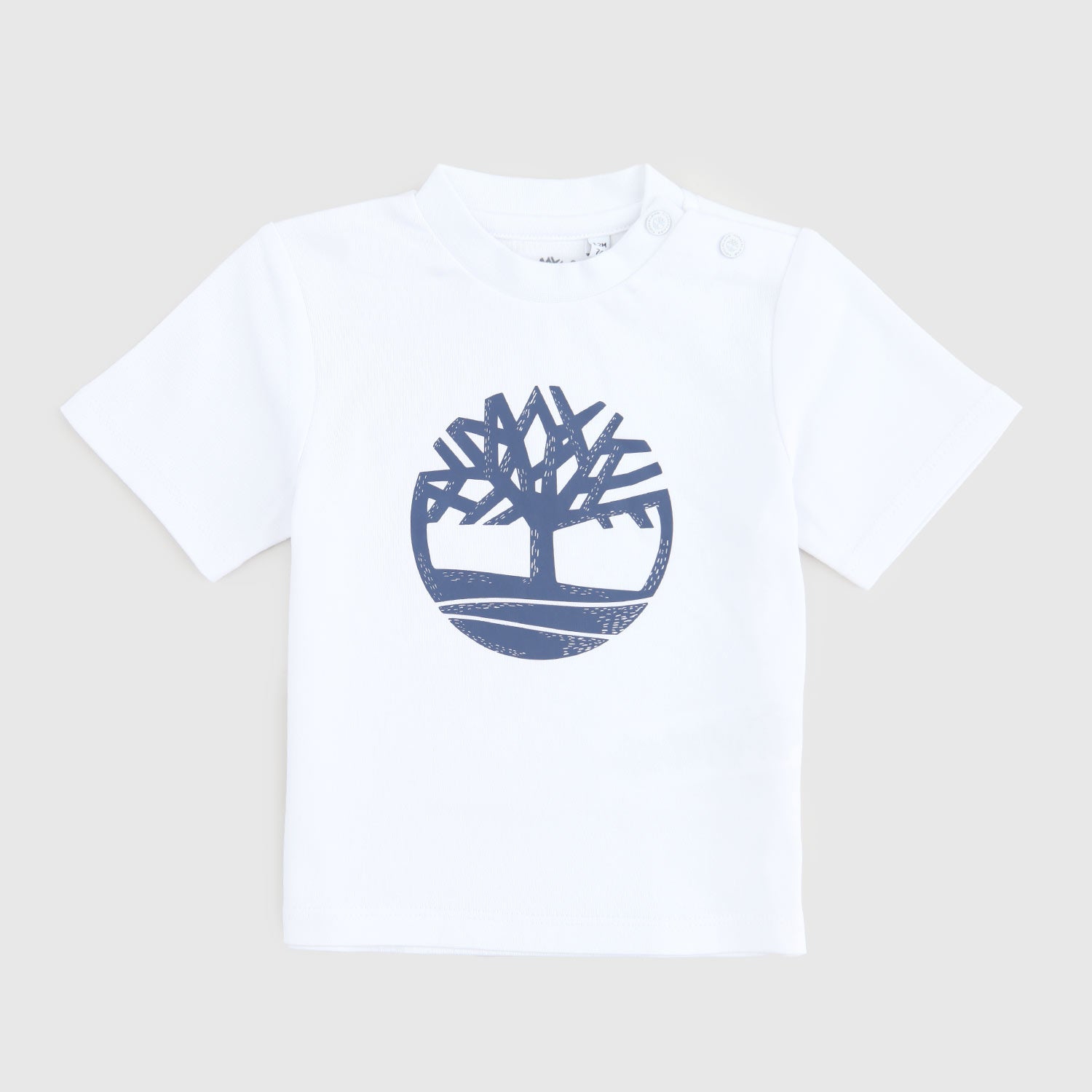 t-shirt bianca con stampa blu neonato - annameglio.com abbigliamento moda