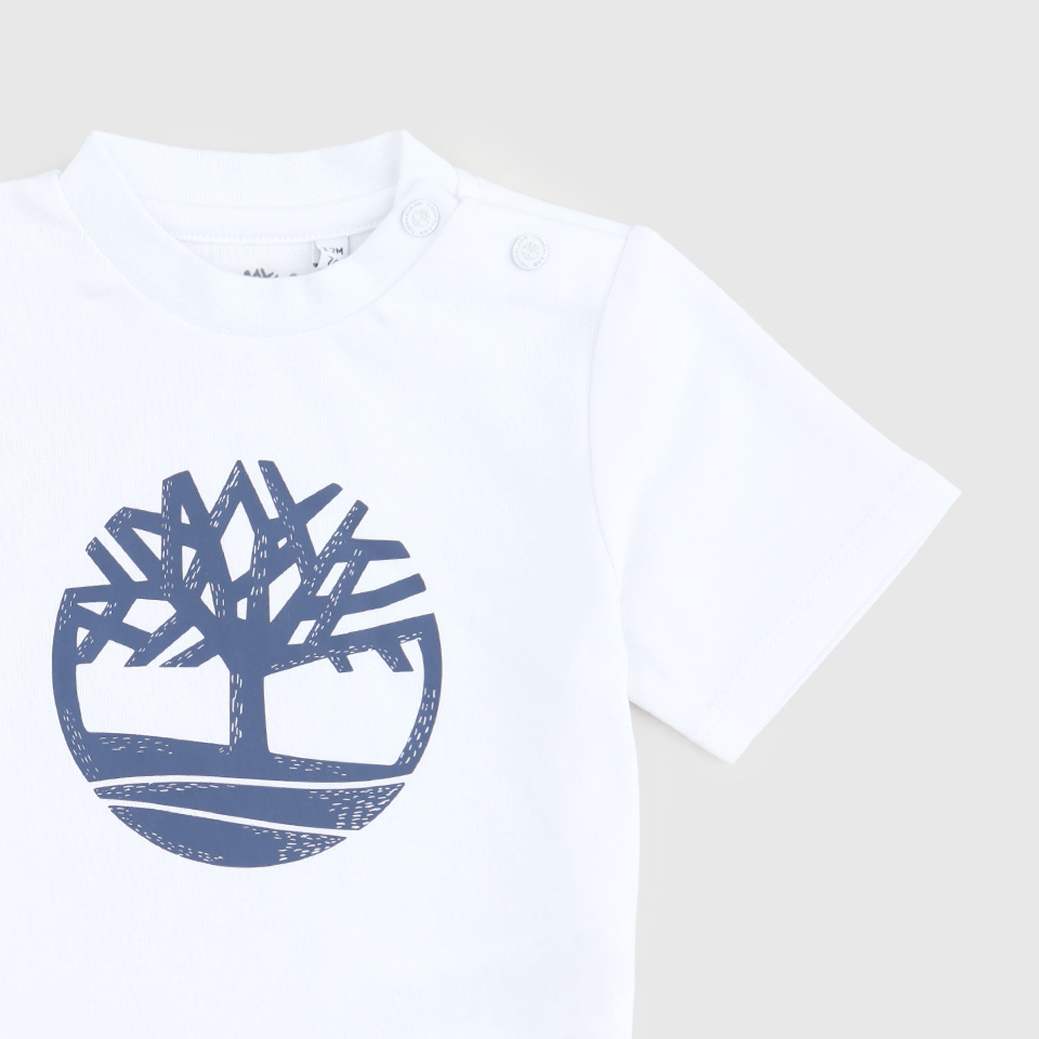 t-shirt bianca con stampa blu neonato - annameglio.com abbigliamento moda