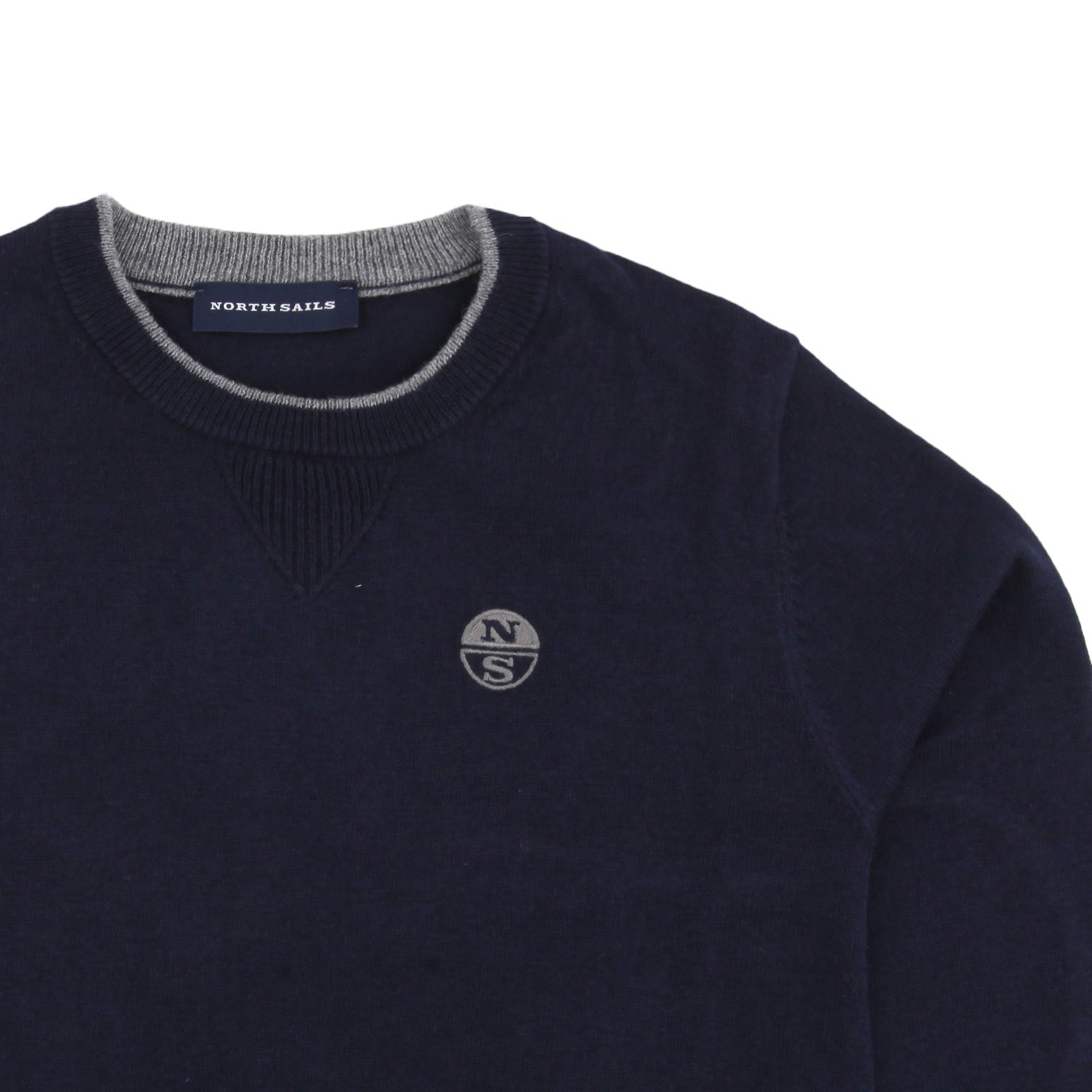 Maglioncino bambino blu con logo a contrasto - annameglio.com abbigliamento moda