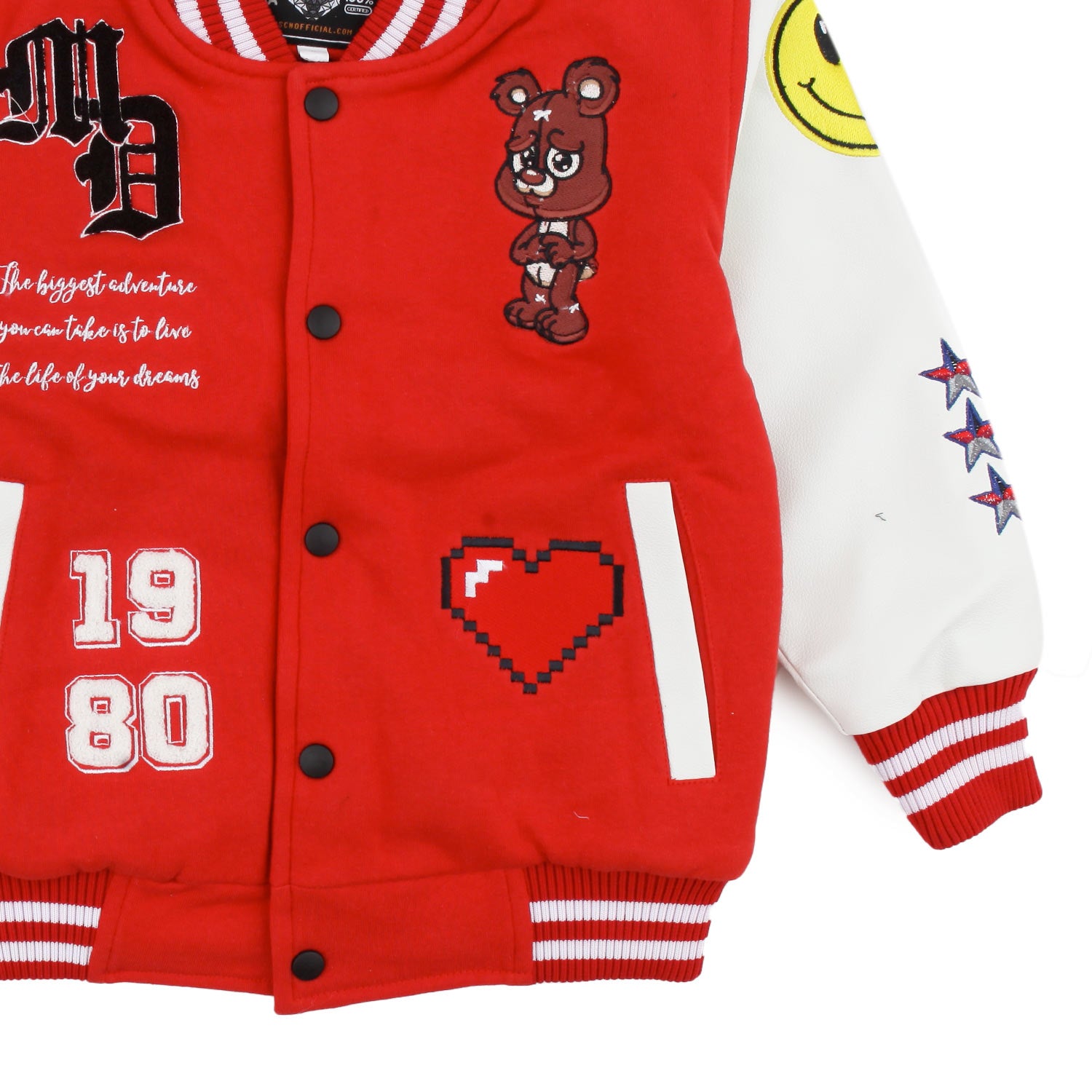 Bomber rosso bambino Good Vibes - annameglio.com abbigliamento moda