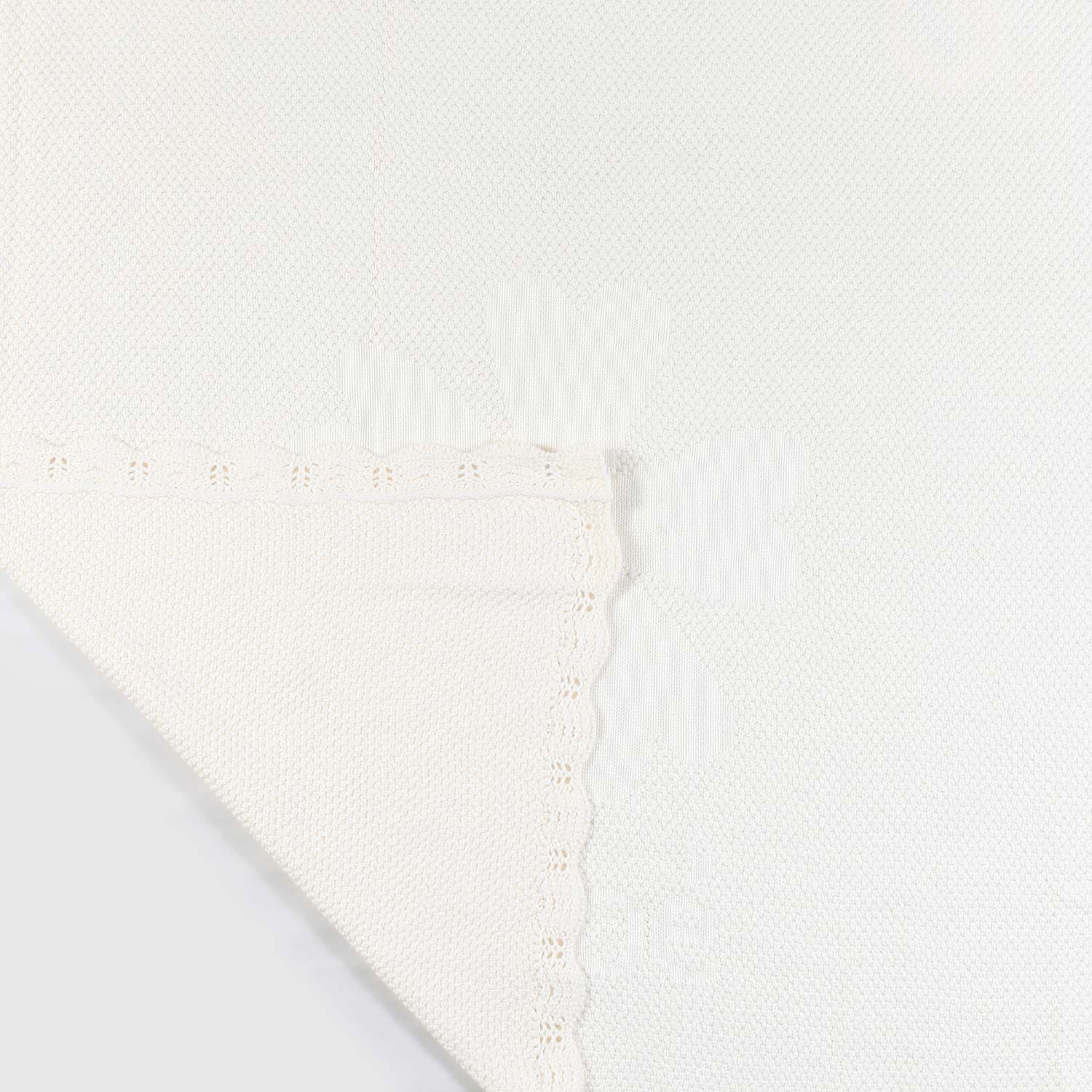 copertina beige neonata con fiore - annameglio.com abbigliamento moda
