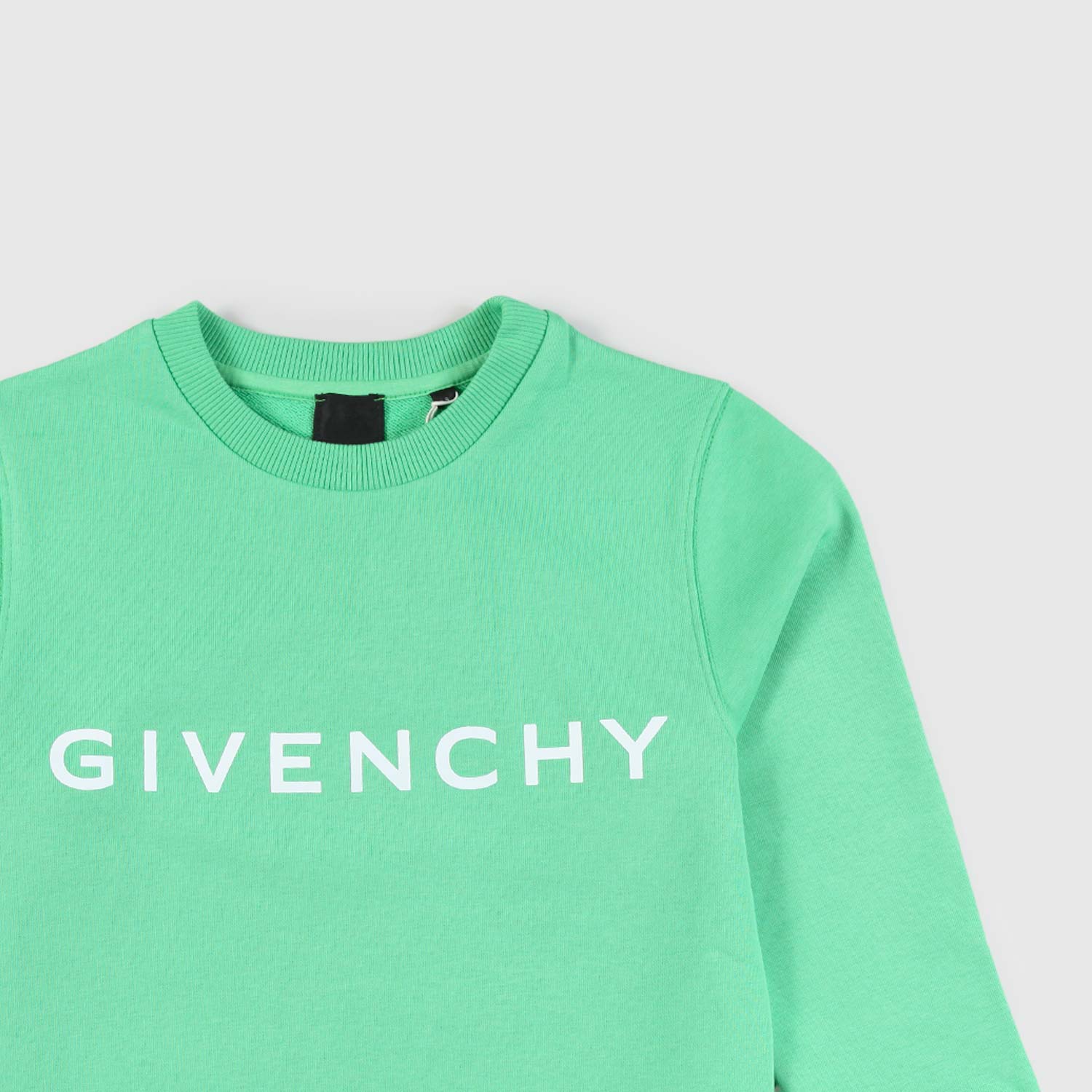 felpa verde con scritta ragazzo - annameglio.com abbigliamento moda