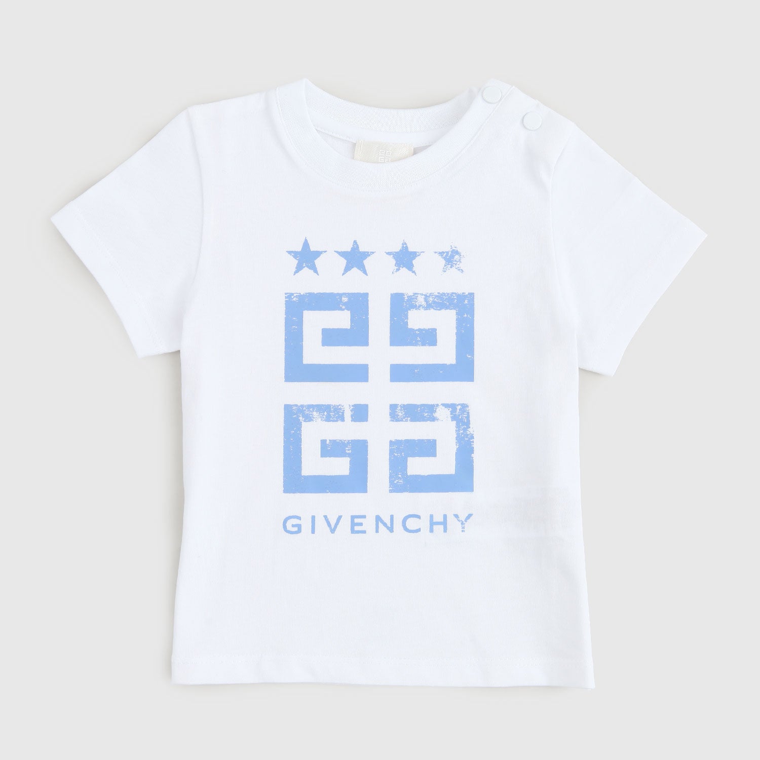 maglietta bianca dettagli celesti bambino - annameglio.com abbigliamento moda