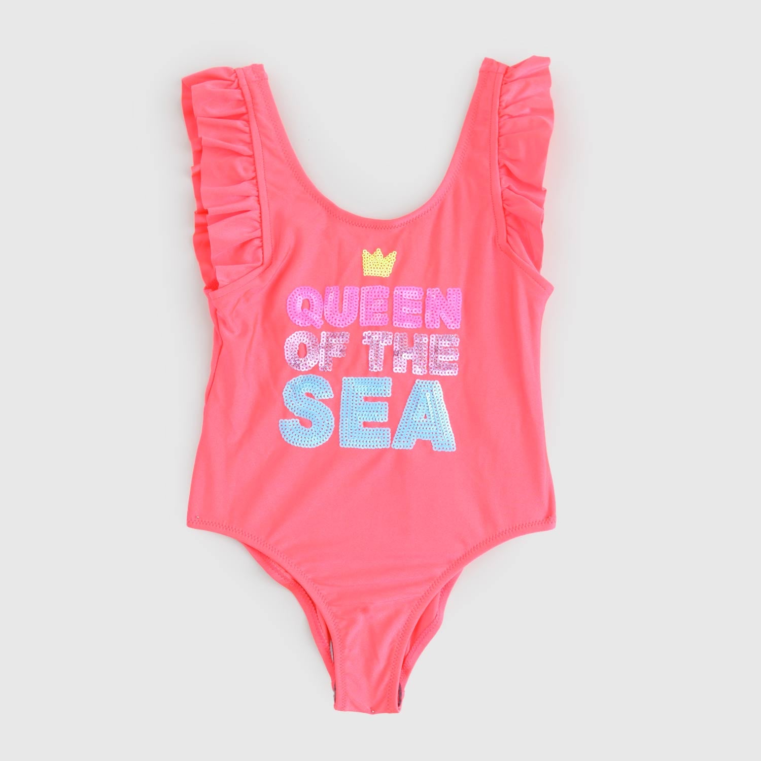 costume intero corallo fluo bambina - annameglio.com abbigliamento moda