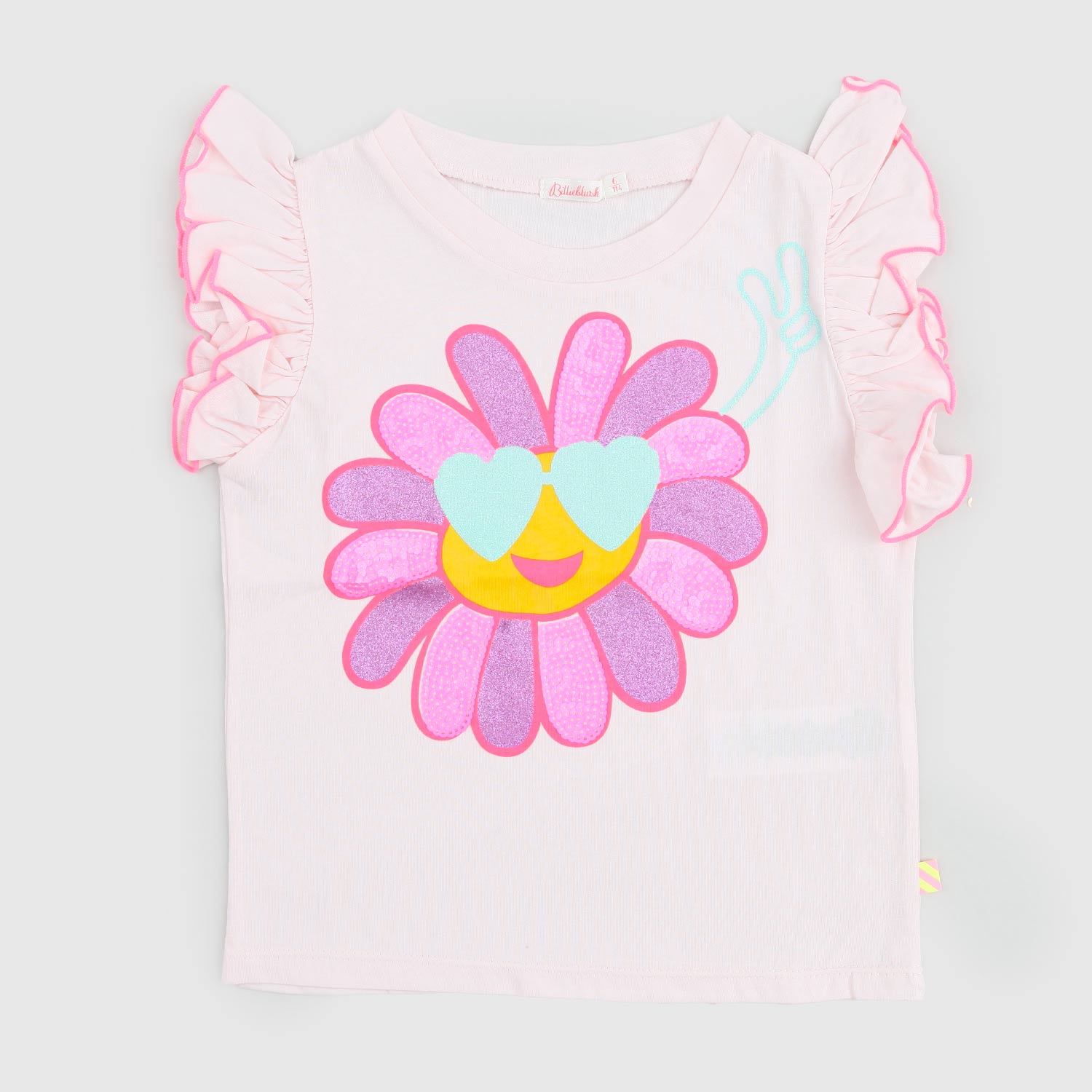 maglia smanicata con volant rosa bambina - annameglio.com abbigliamento moda