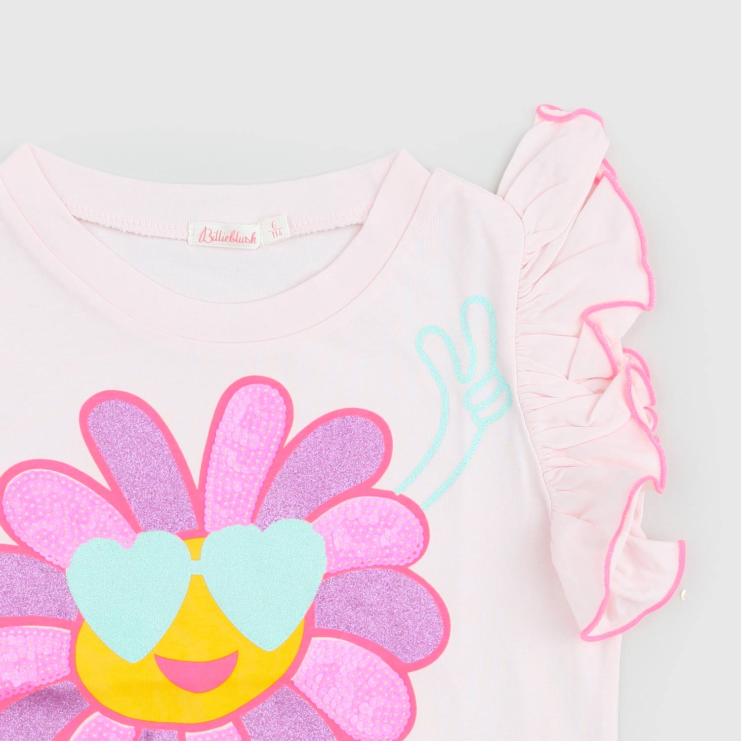 maglia smanicata con volant rosa bambina - annameglio.com abbigliamento moda