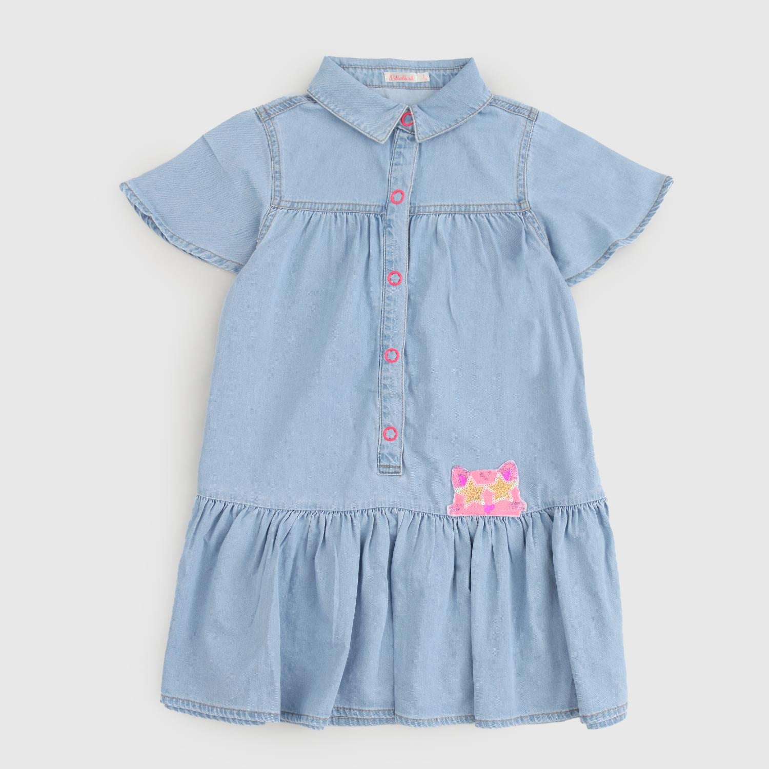 abito effetto jeans con paillettes bambina - annameglio.com abbigliamento moda