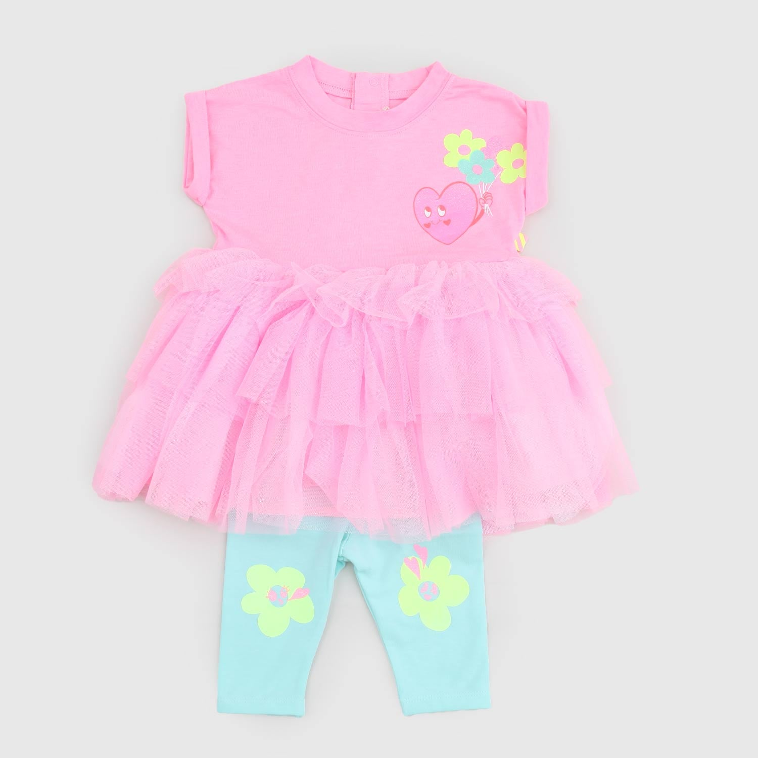 set abito rosa e pantaloncino verde neonata - annameglio.com abbigliamento moda