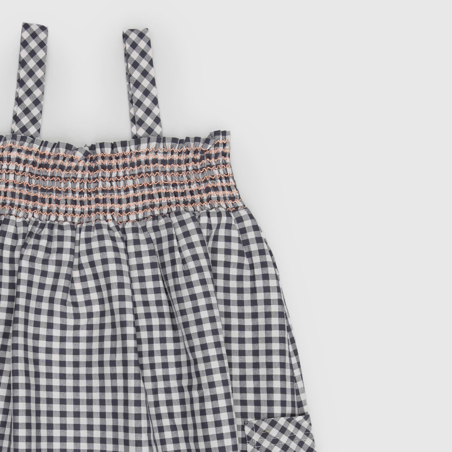 abito a quadri bambina con ricami - annameglio.com abbigliamento moda