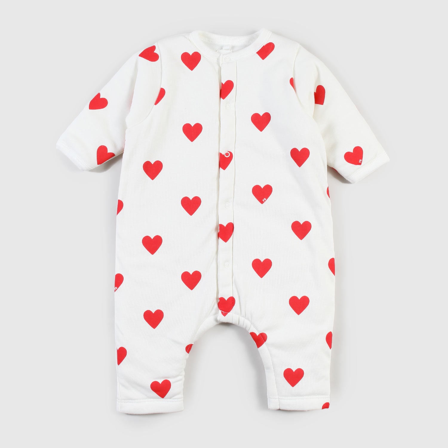 pigiama bianco con fantasia a cuori bebè - annameglio.com abbigliamento moda