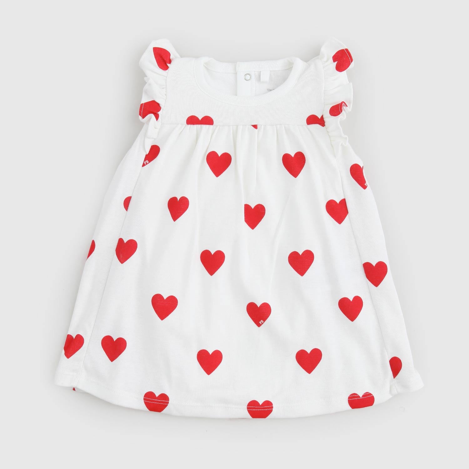 vestito bianco con cuori neonata - annameglio.com abbigliamento moda