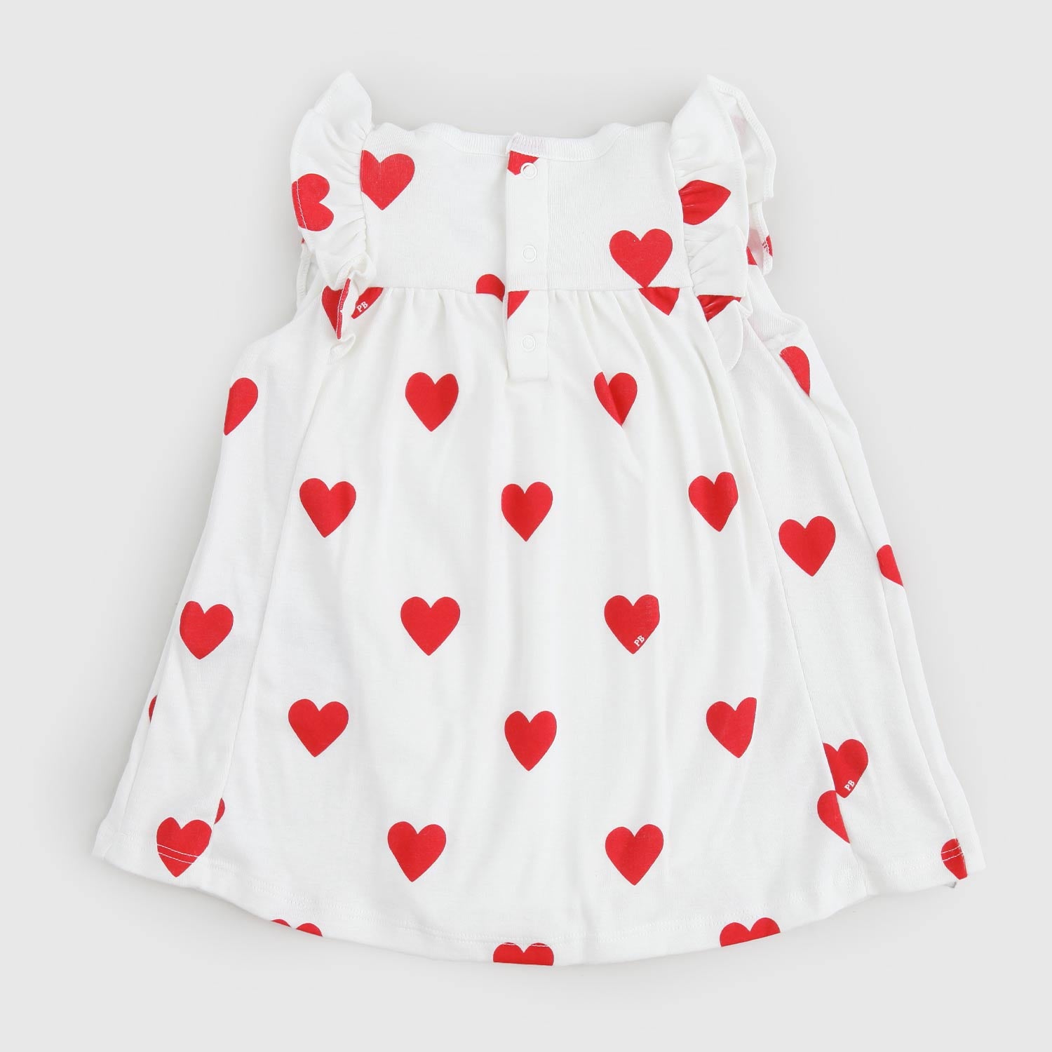vestito bianco con cuori neonata - annameglio.com abbigliamento moda