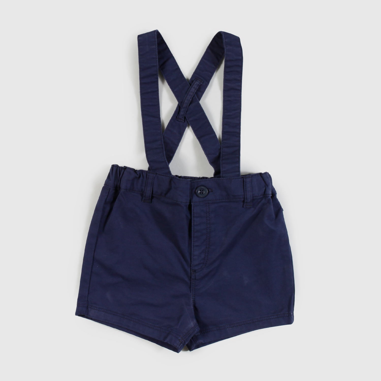 Shorts con bretelle blu bambino - annameglio.com abbigliamento moda