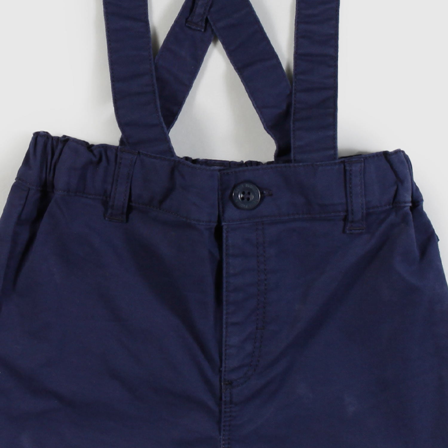 Shorts con bretelle blu bambino - annameglio.com abbigliamento moda