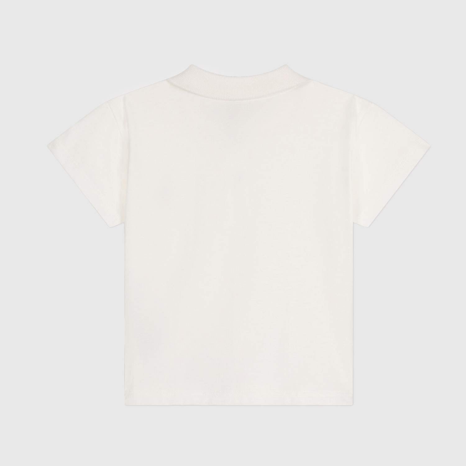 t-shirt polo bianca con stampa logo bambino - annameglio.com abbigliamento moda