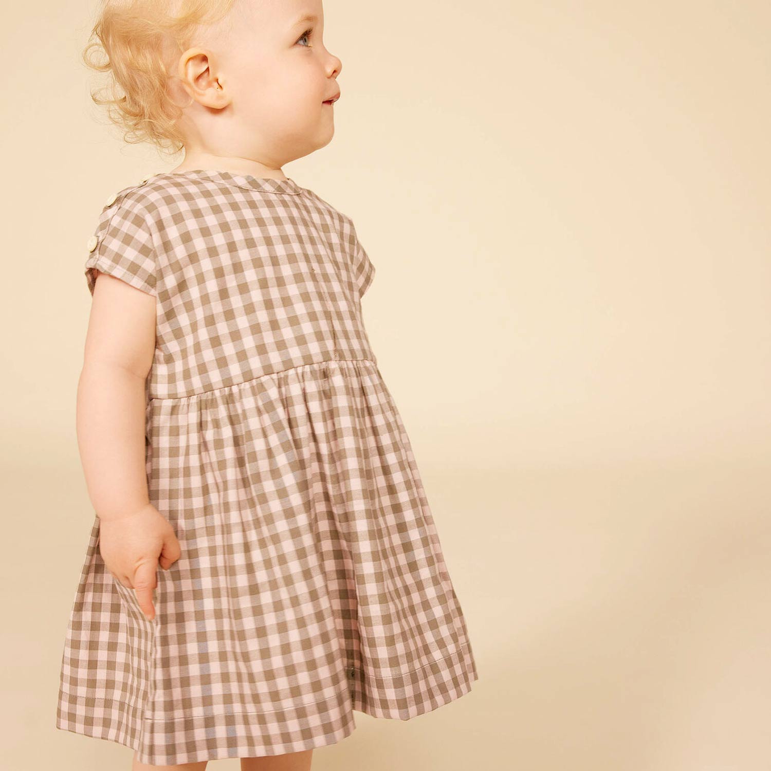 vestito quadri verdi rosa neonata - annameglio.com abbigliamento moda