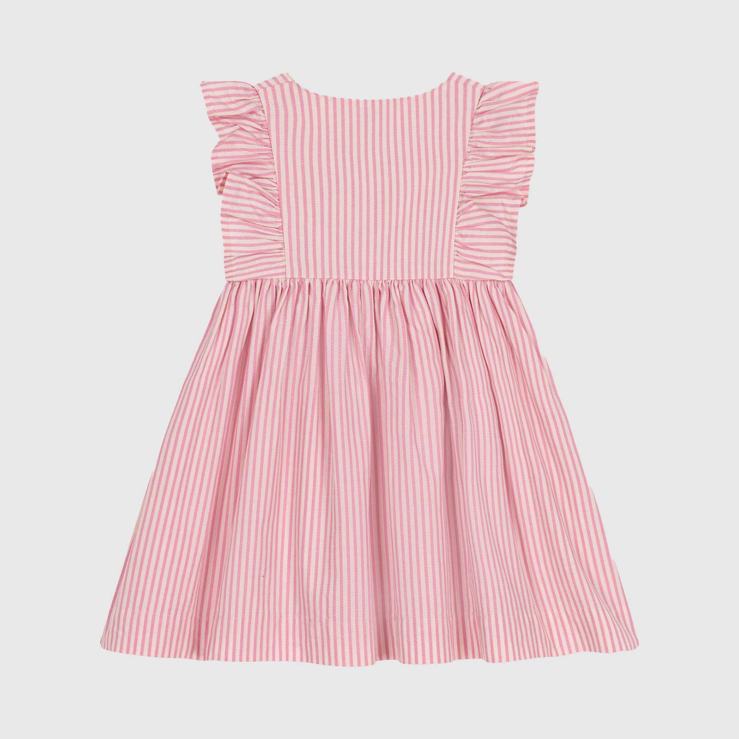 abito a righe rosa con volant bambina - annameglio.com abbigliamento moda