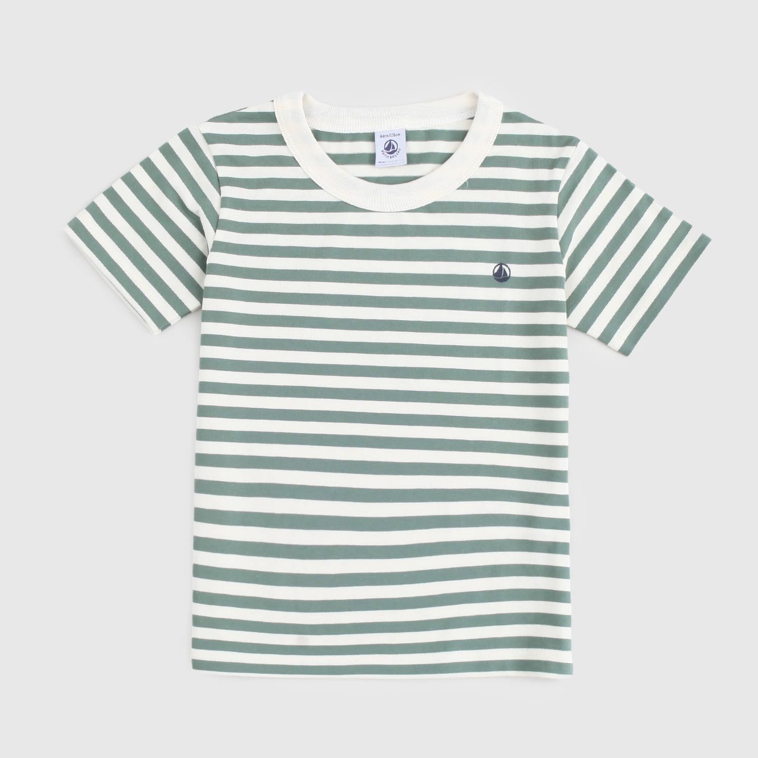 t-shirt a righe bianche e verdi bambino - annameglio.com abbigliamento moda