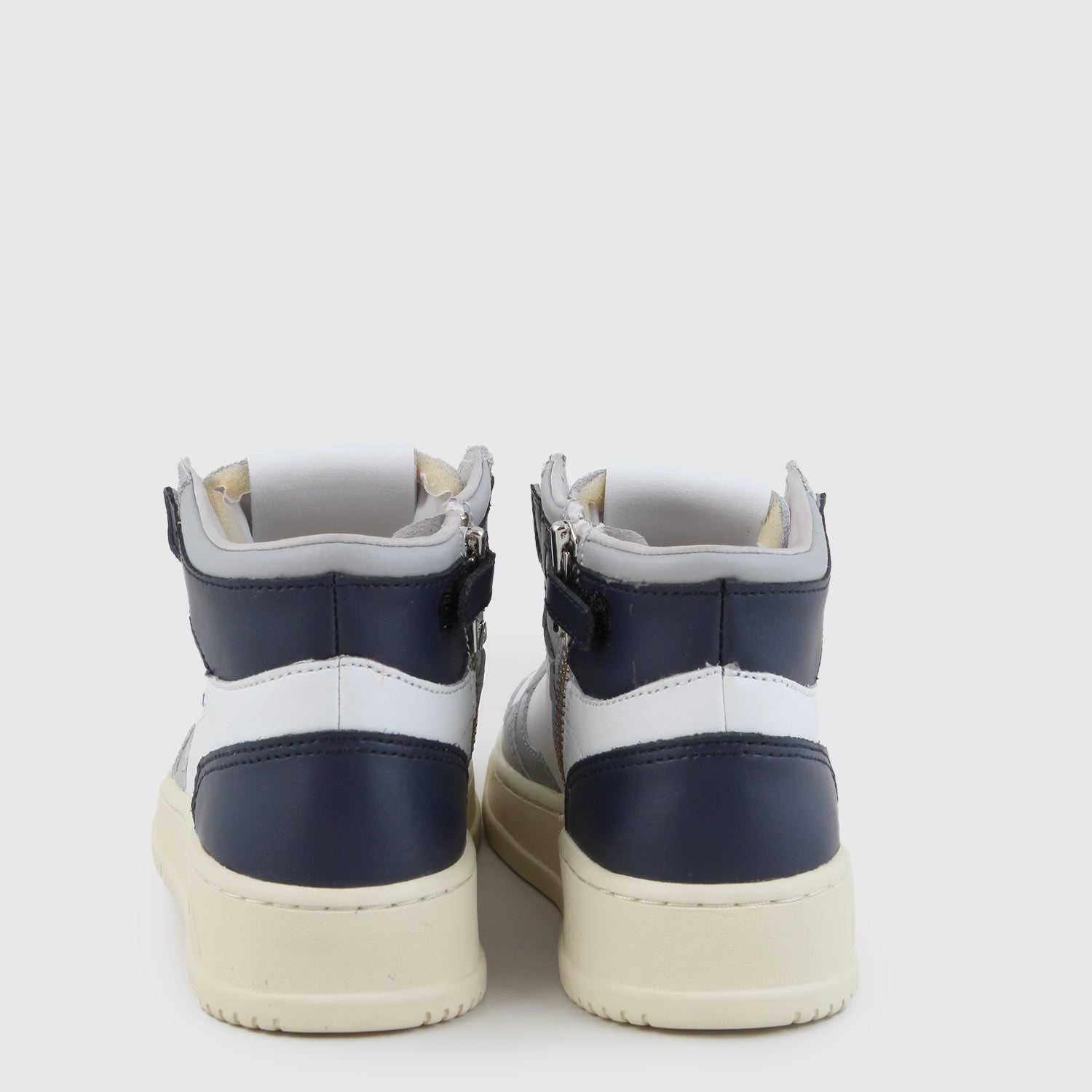 sneaker mid blu, grigia e bianca - annameglio.com abbigliamento moda