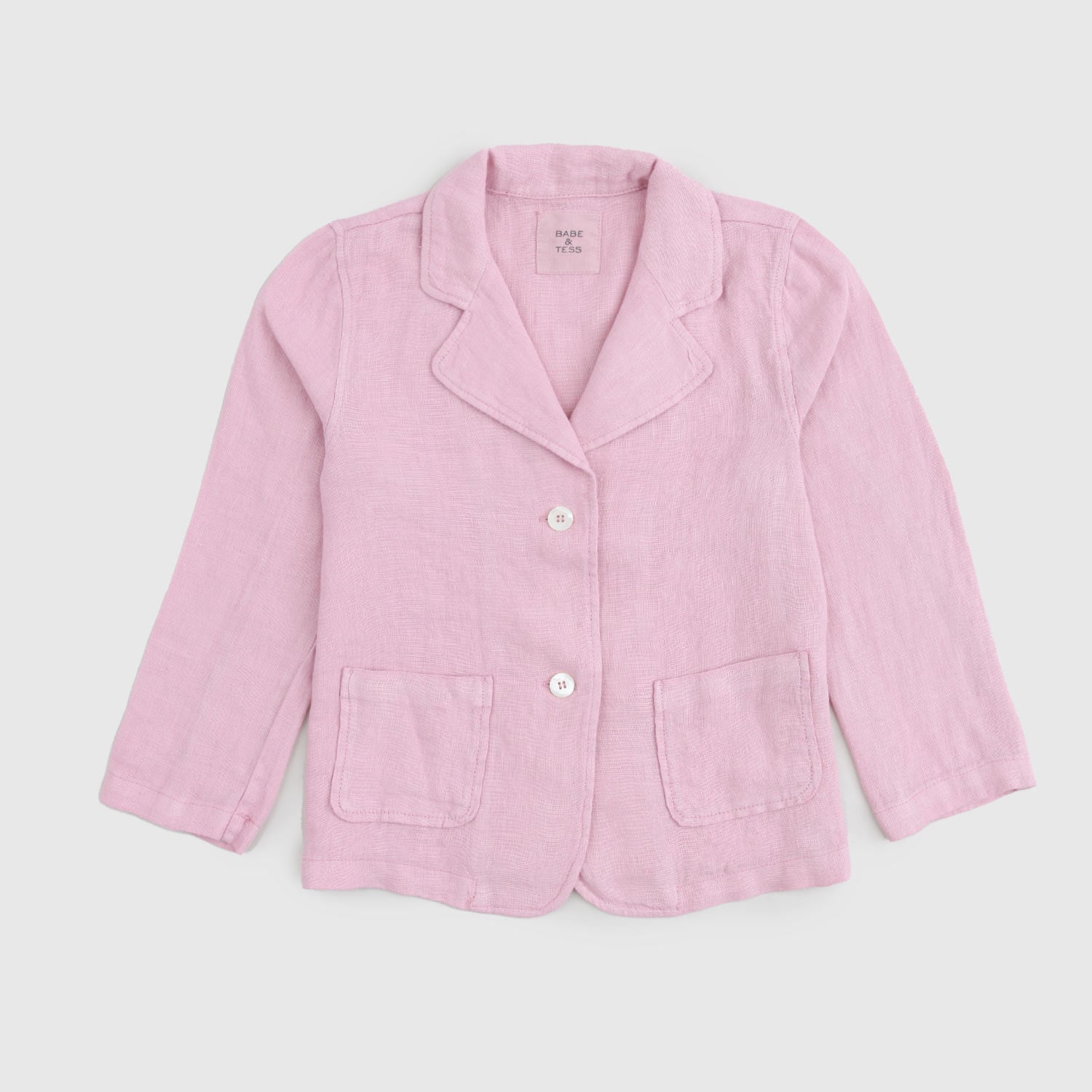 giacca rosa in lino bambina - annameglio.com abbigliamento moda