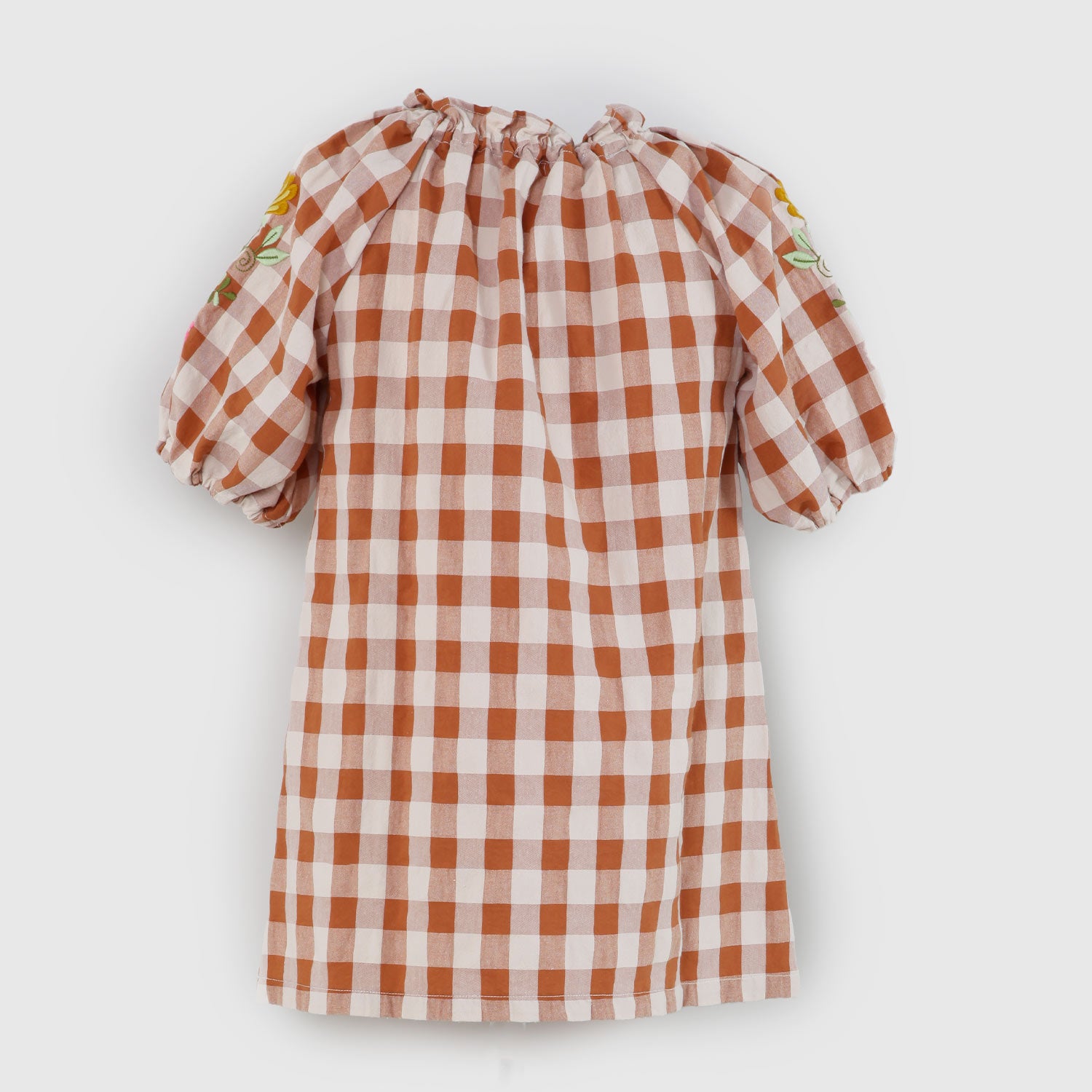 vestito a quadri marroni e beige bambina - annameglio.com abbigliamento moda