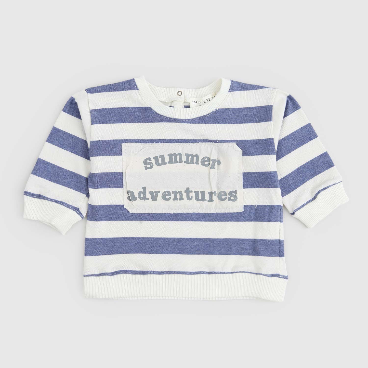 felpa righe celesti e beige neonato - annameglio.com abbigliamento moda