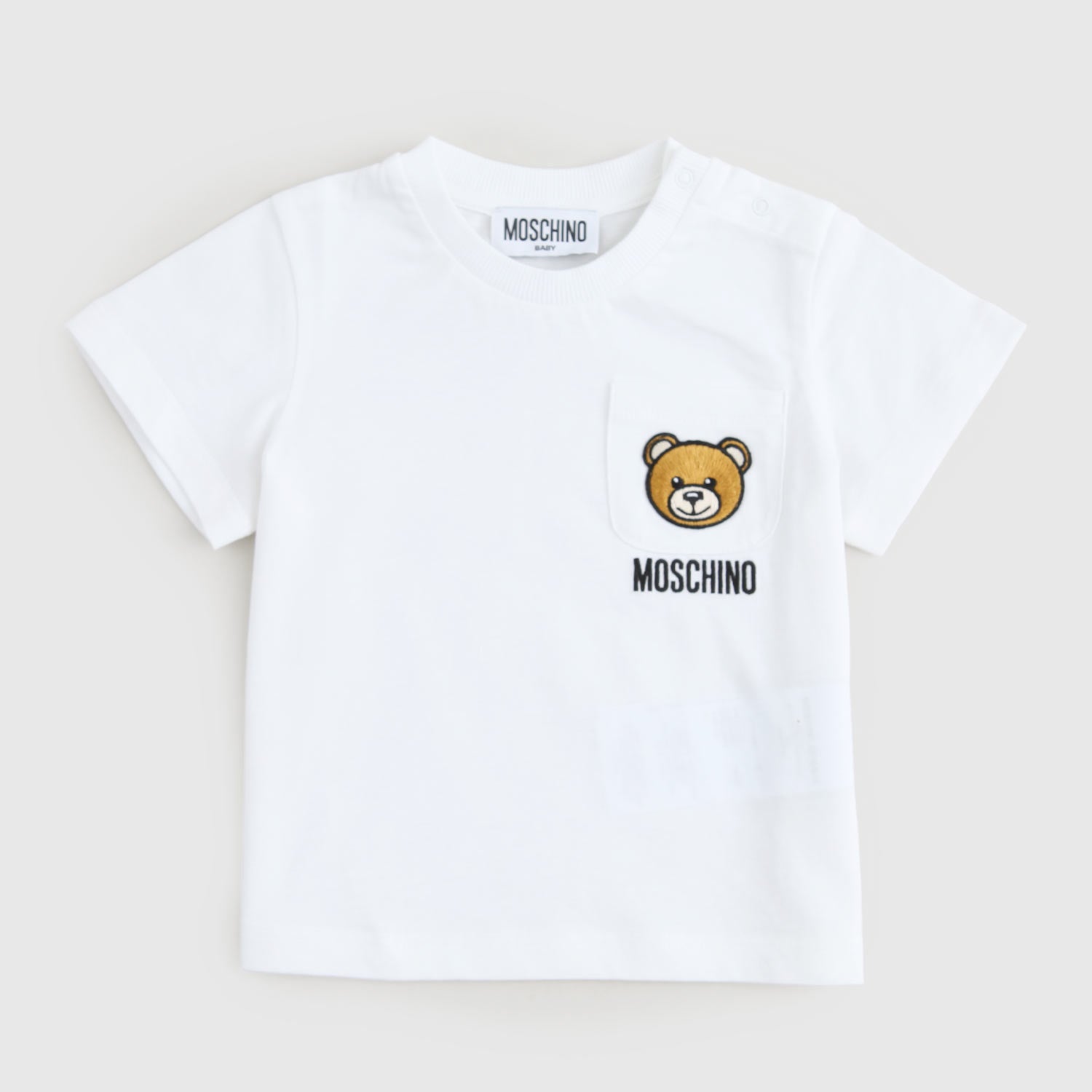 t-shirt bianca taschino neonato - annameglio.com abbigliamento moda
