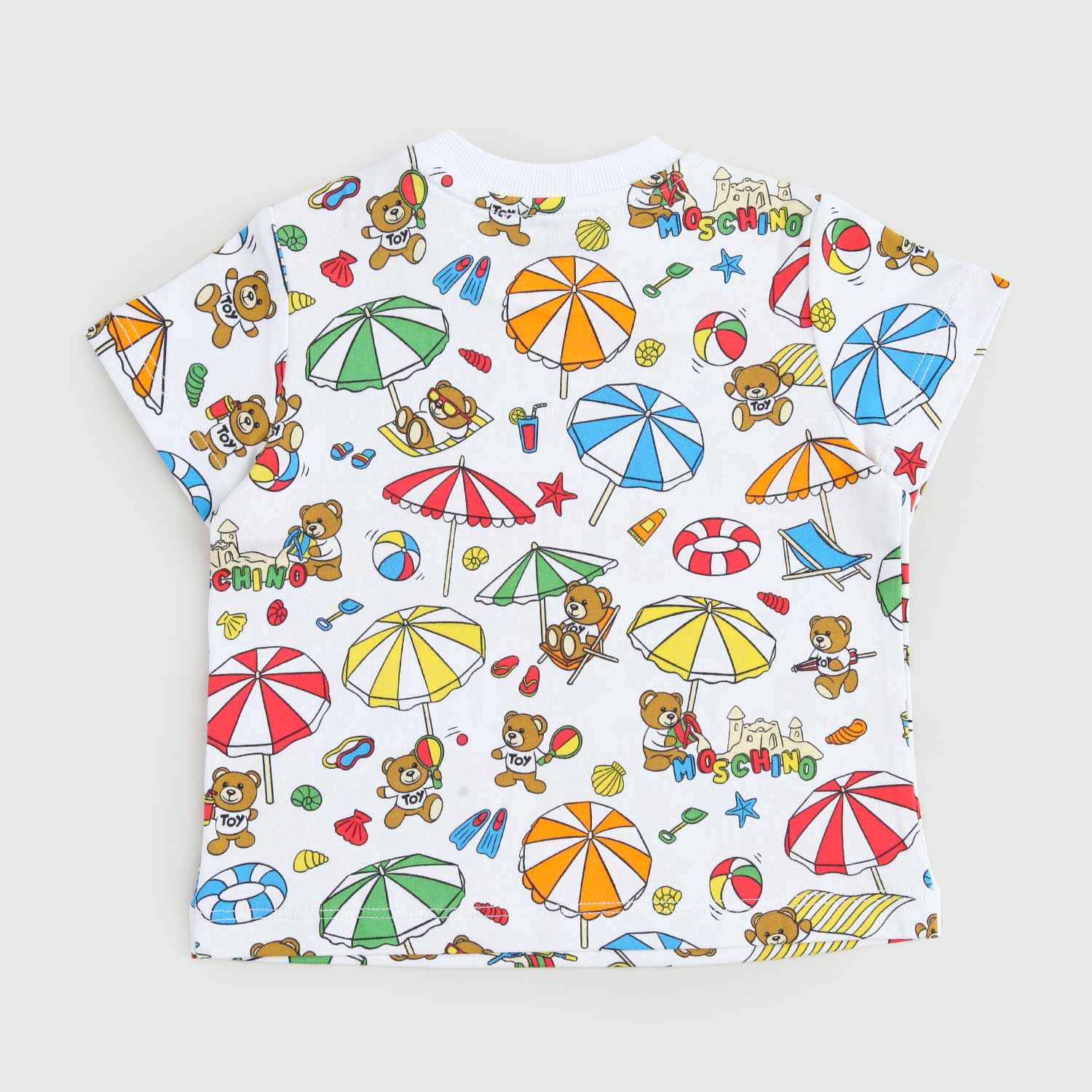 t-shirt bianca stampa mare neonato - annameglio.com abbigliamento moda