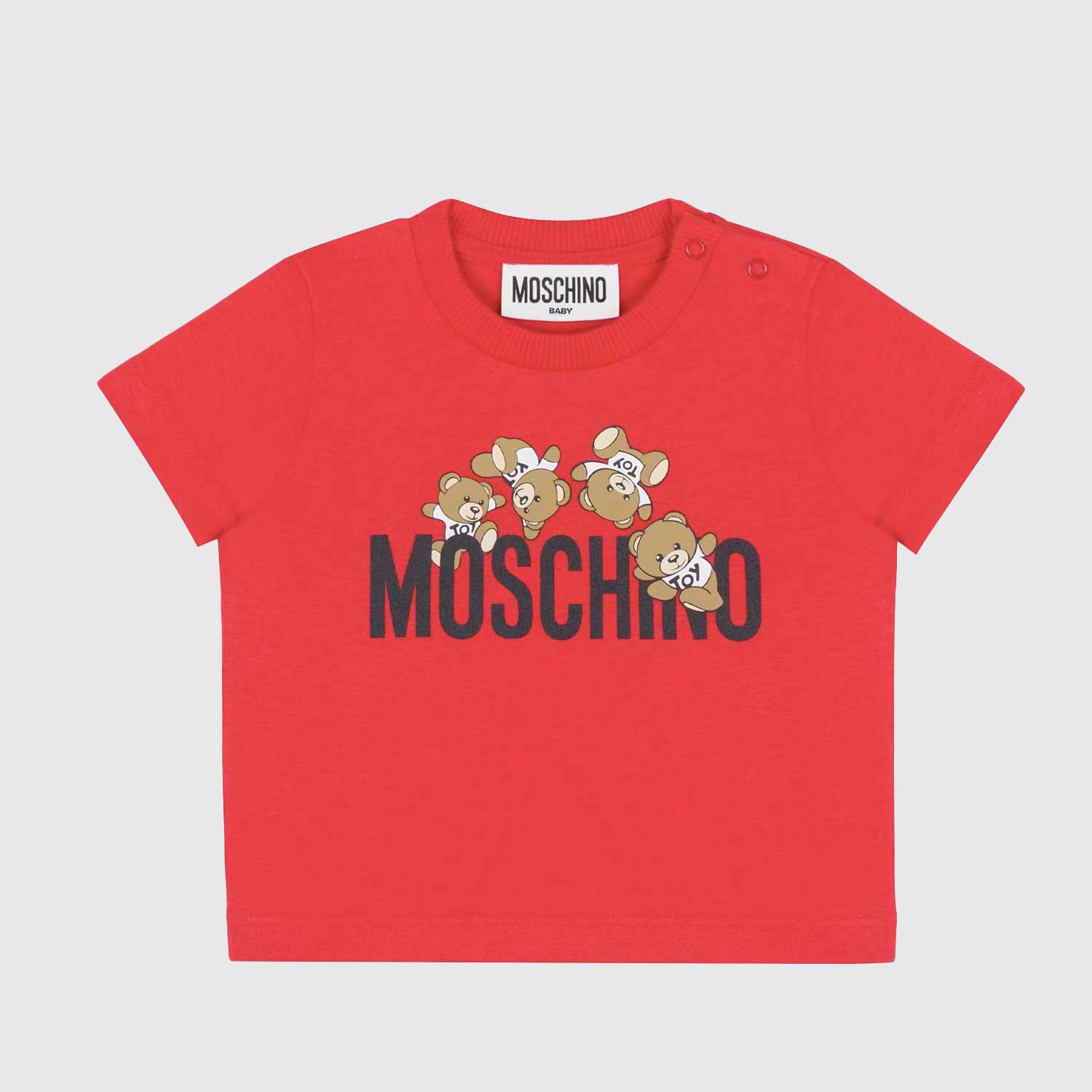 t-shirt rossa orsetti neonato - annameglio.com abbigliamento moda