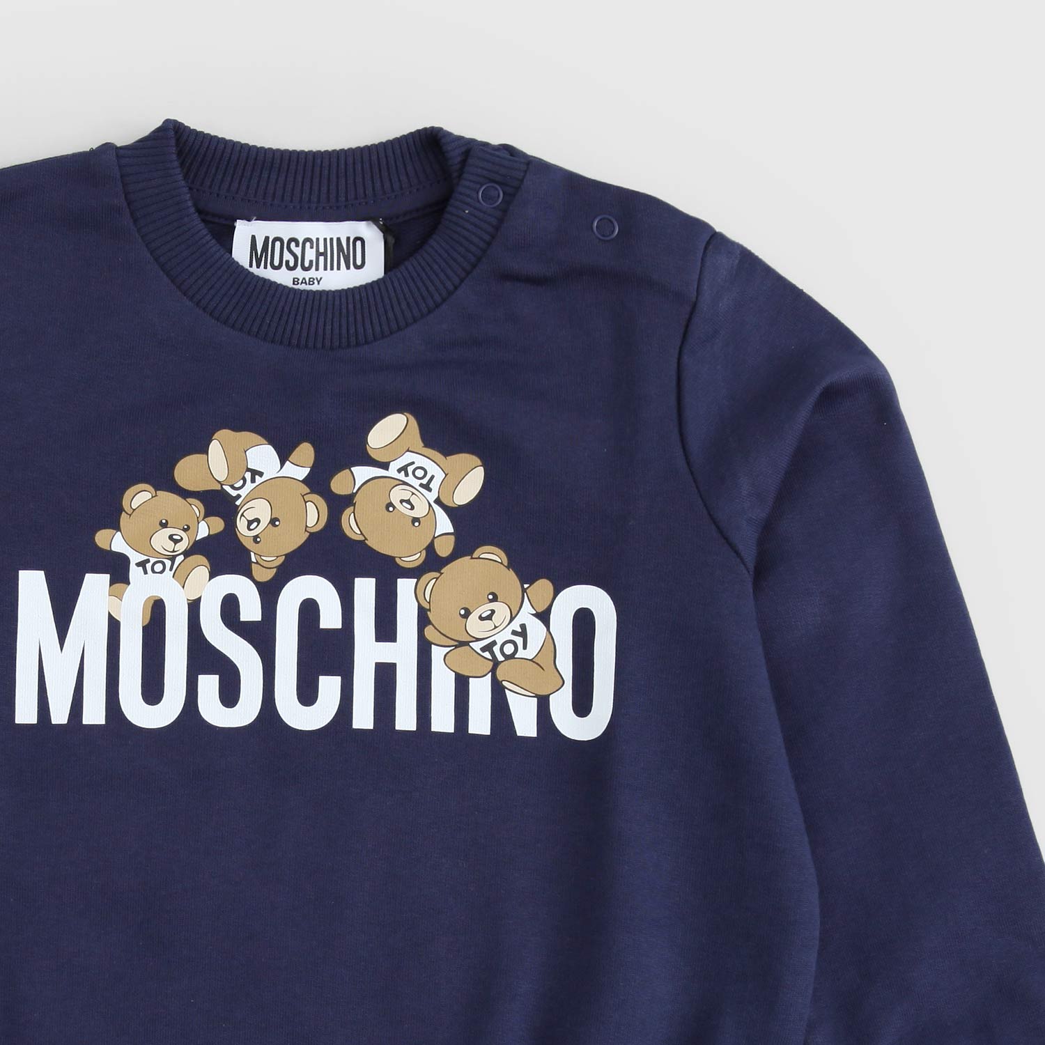 felpa blu orsetti neonato e bambino - annameglio.com abbigliamento moda