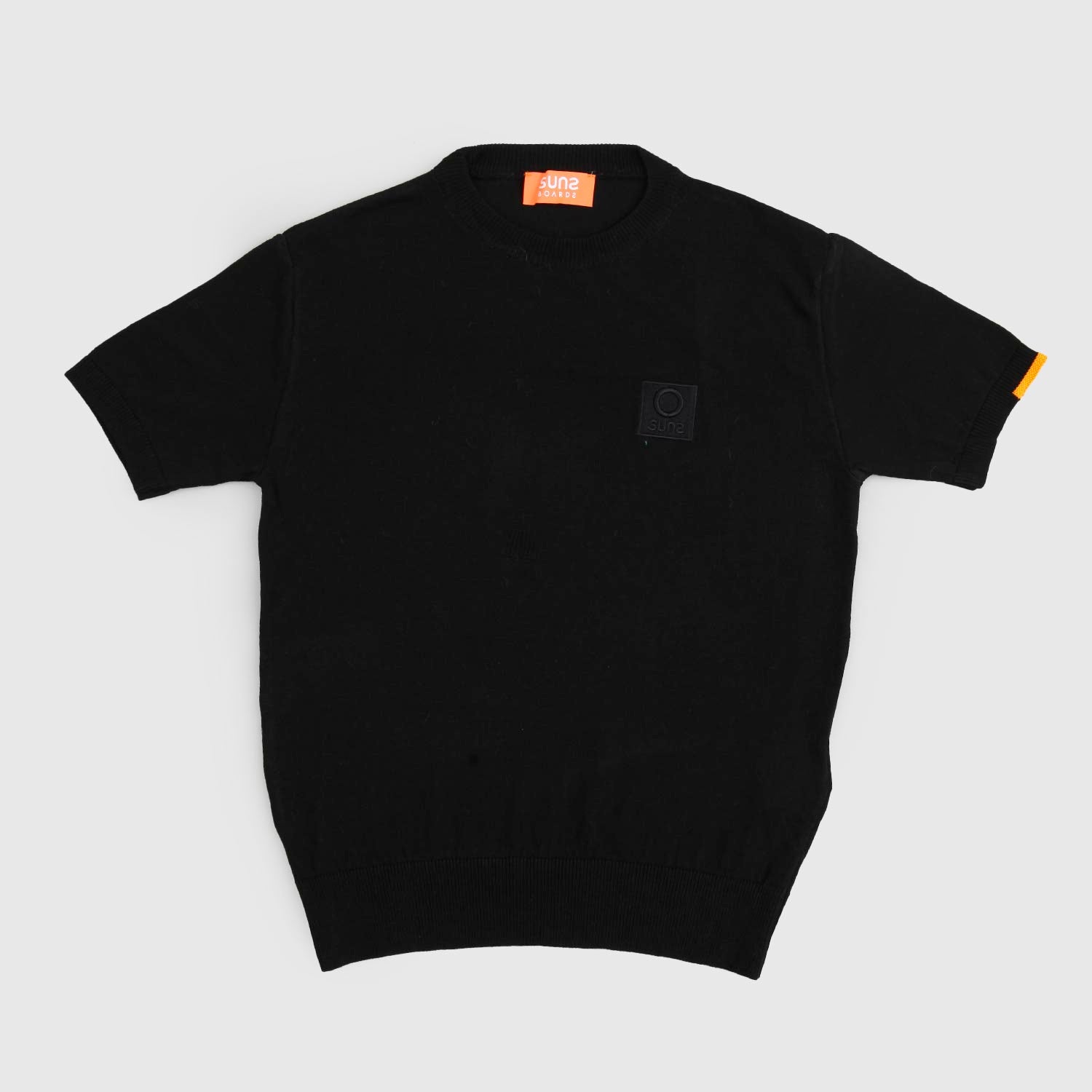 maglia nera patch logo ragazzo - annameglio.com abbigliamento moda