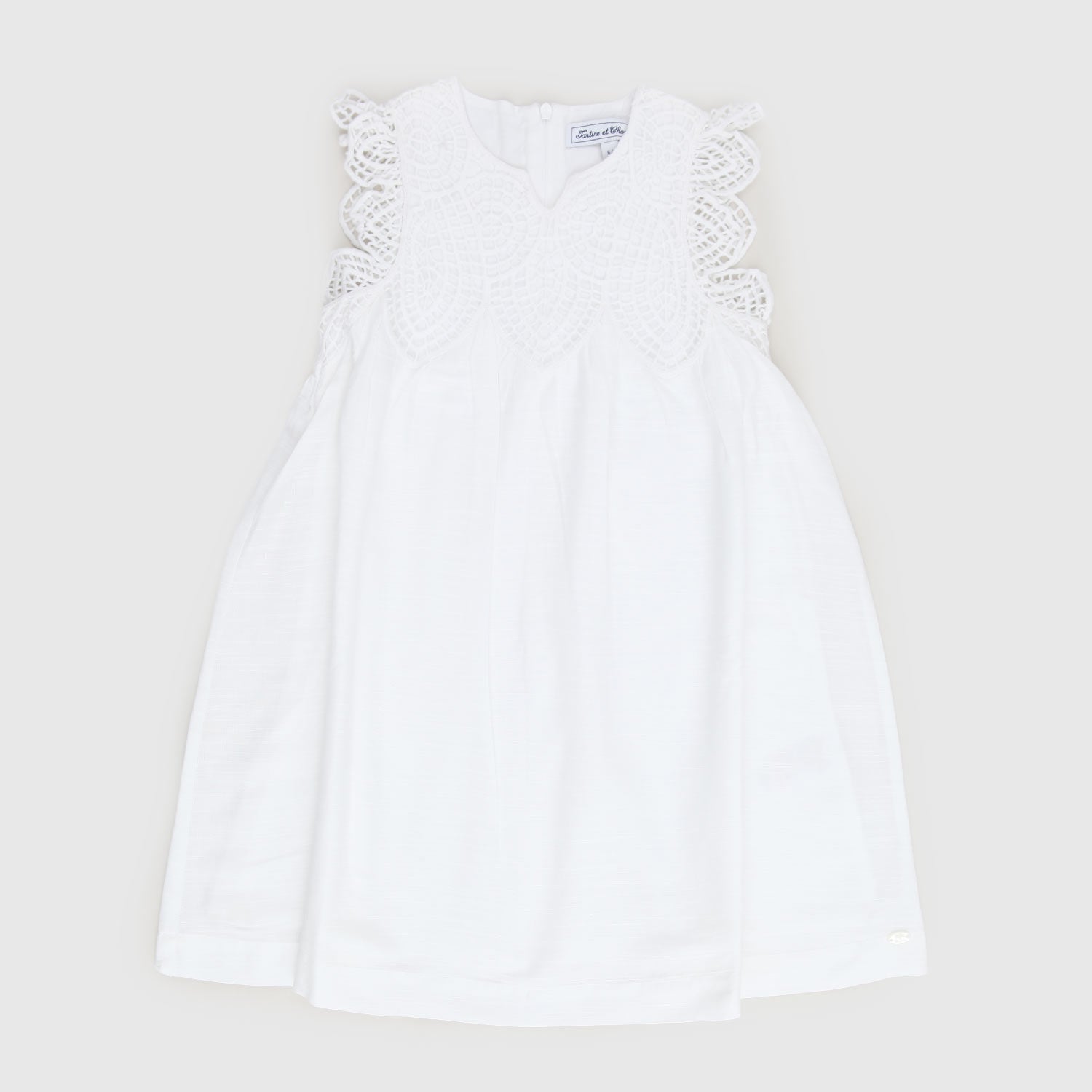 Vestito bianco con merletto e zip - annameglio.com abbigliamento moda