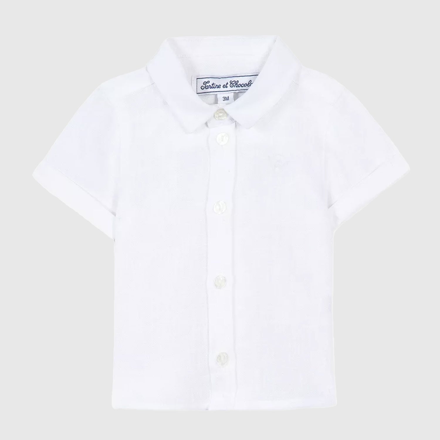 Camicia bianca in lino newborn - annameglio.com abbigliamento moda